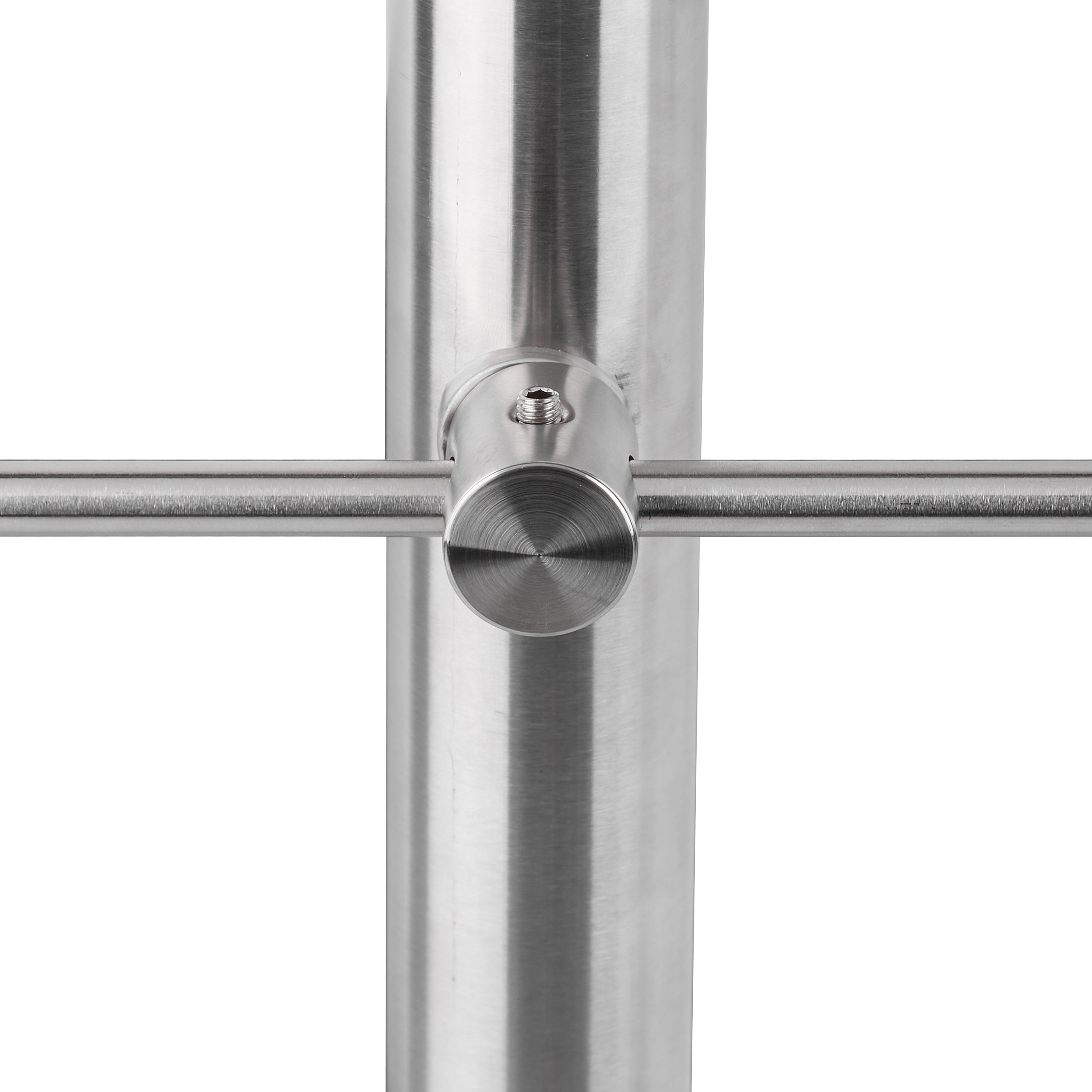Treppengeländer Set aus Edelstahl für den Außenbereich Treppenhandlauf Silber