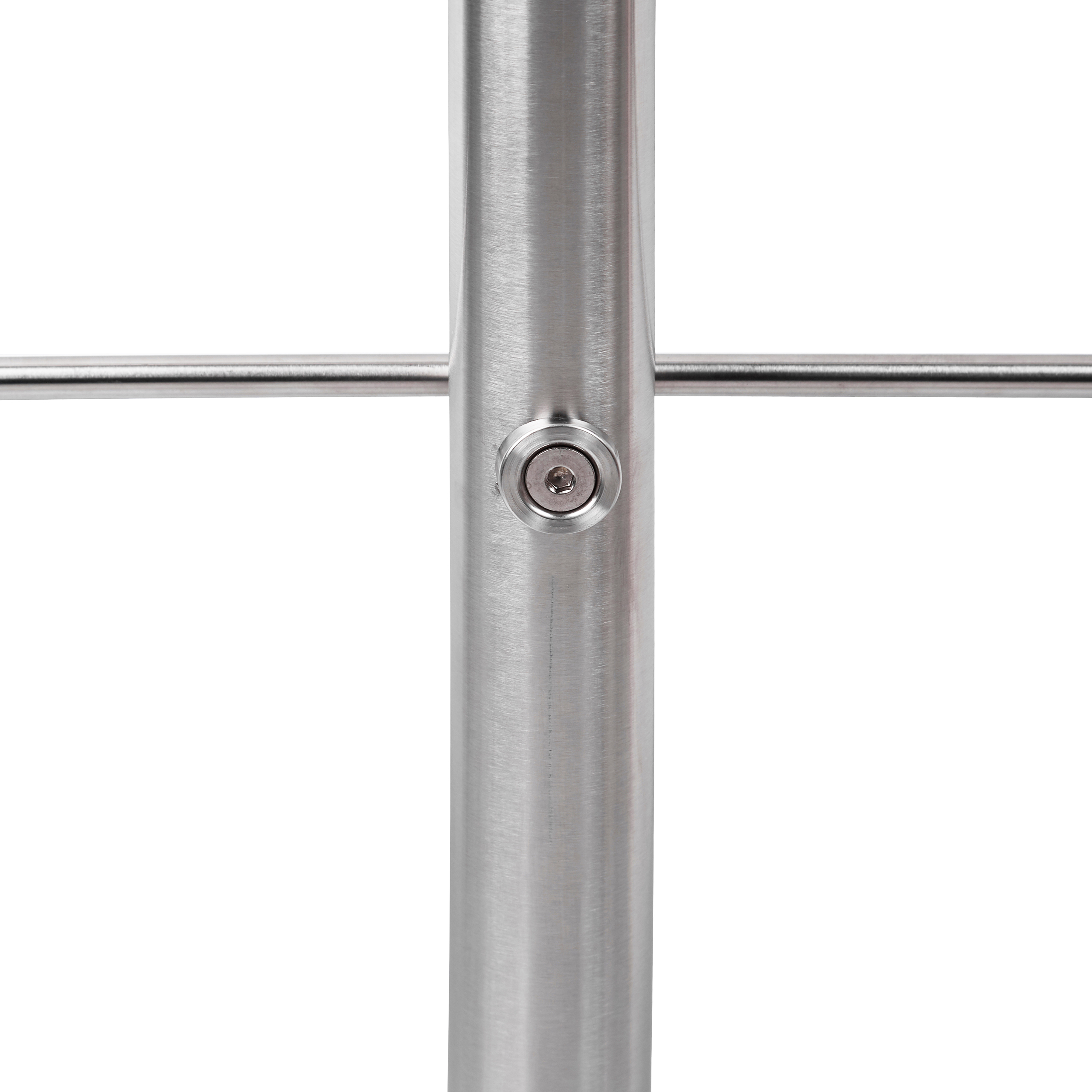 Treppengeländer Set aus Edelstahl für den Außenbereich Treppenhandlauf Silber
