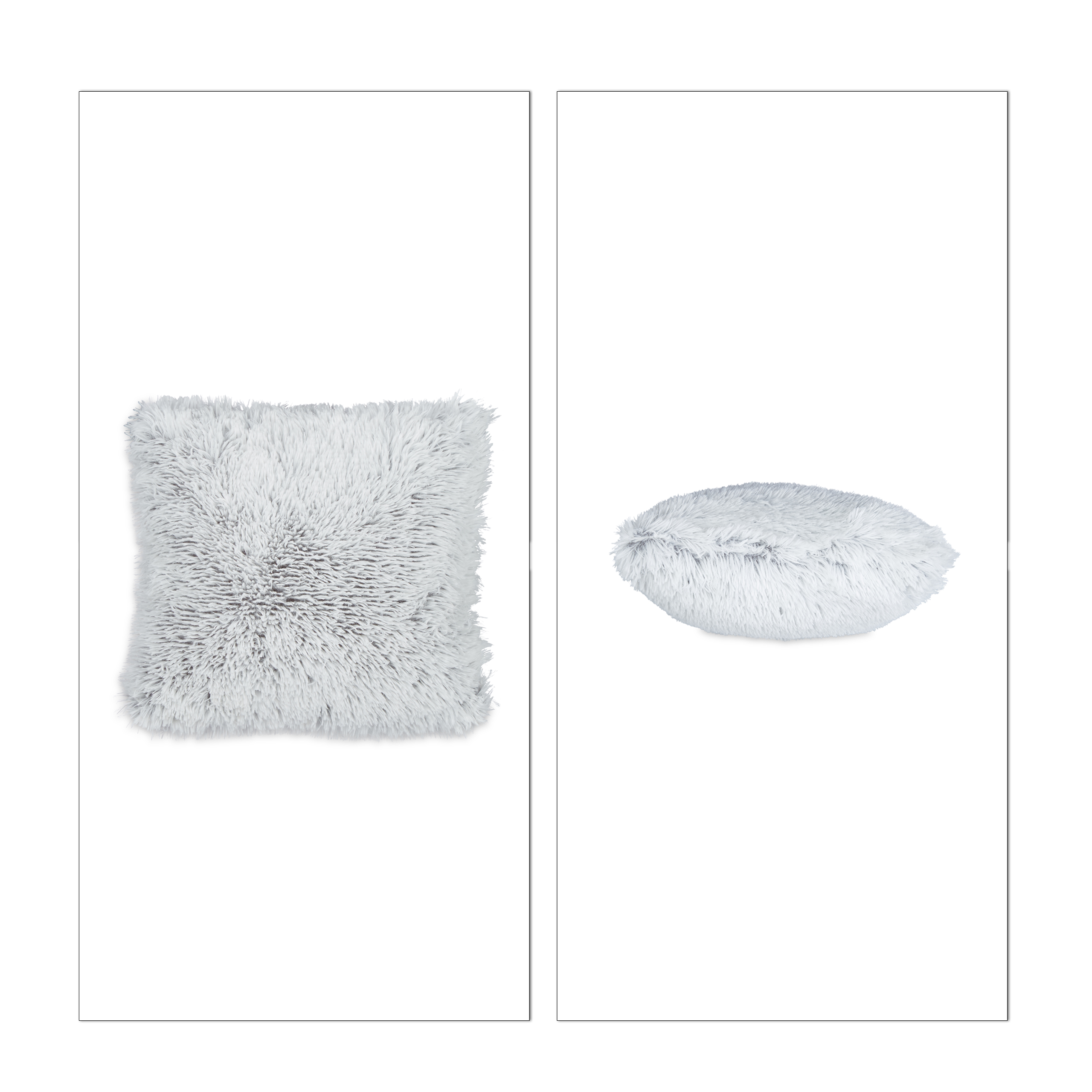 2er Set Kissen Kunstfell Dekokissen Kuschelkissen Zierkissen Couchkissen Plüsch
