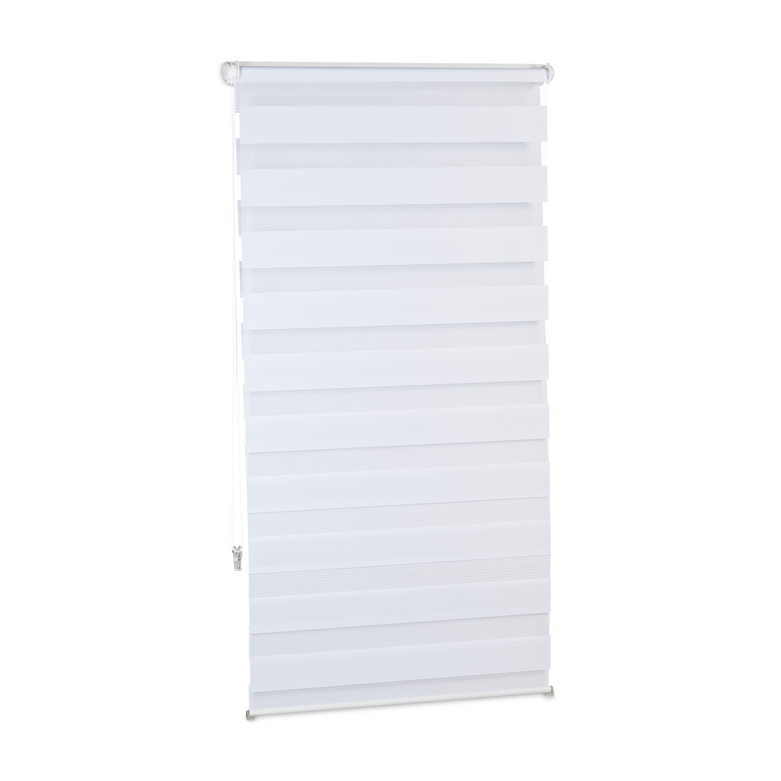 Doppelrollo Klemmfix Fensterrollo Seitenzugrollo Duorollo Sonnenschutzrollo weiß