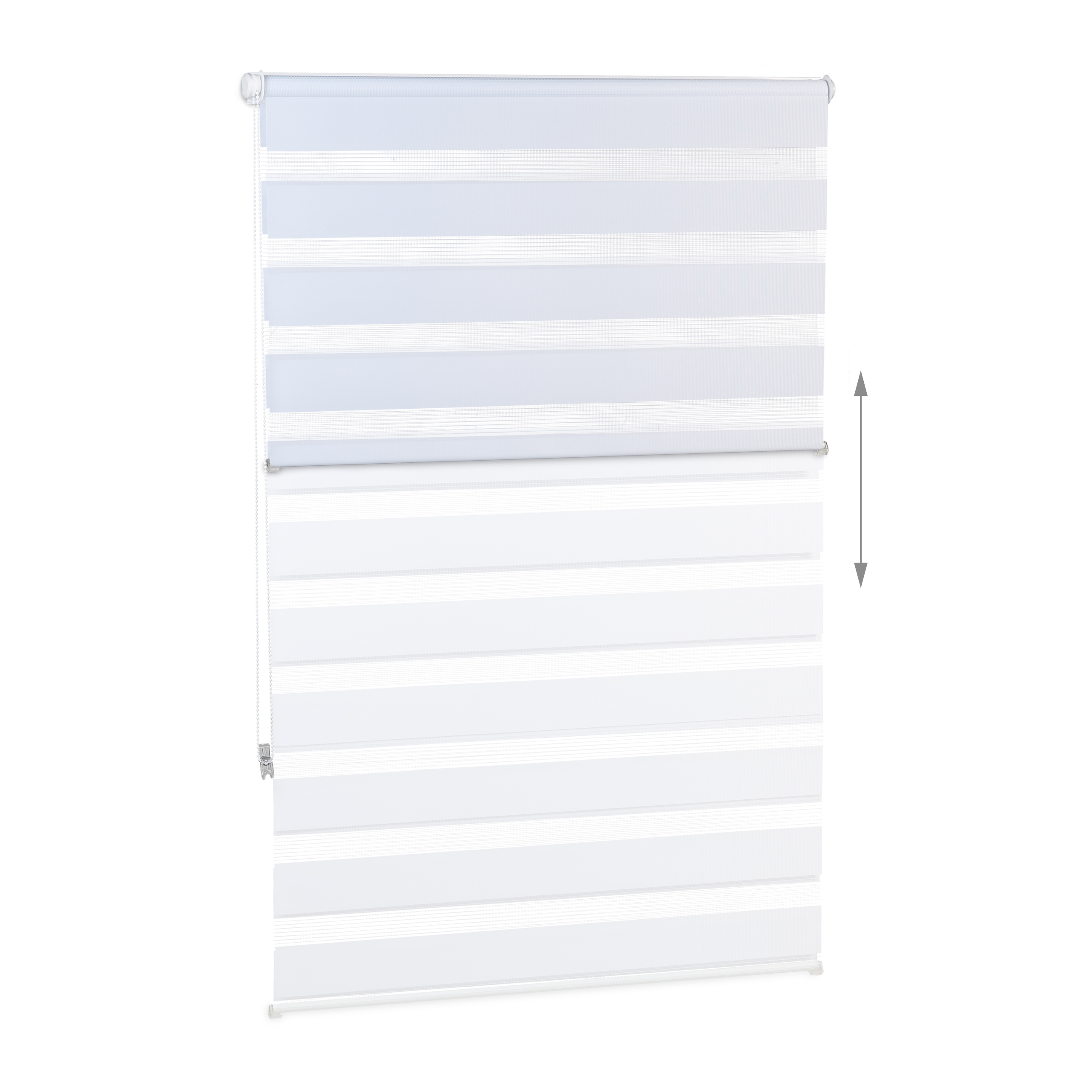 Doppelrollo Klemmfix Fensterrollo Seitenzugrollo Duorollo Sonnenschutzrollo weiß