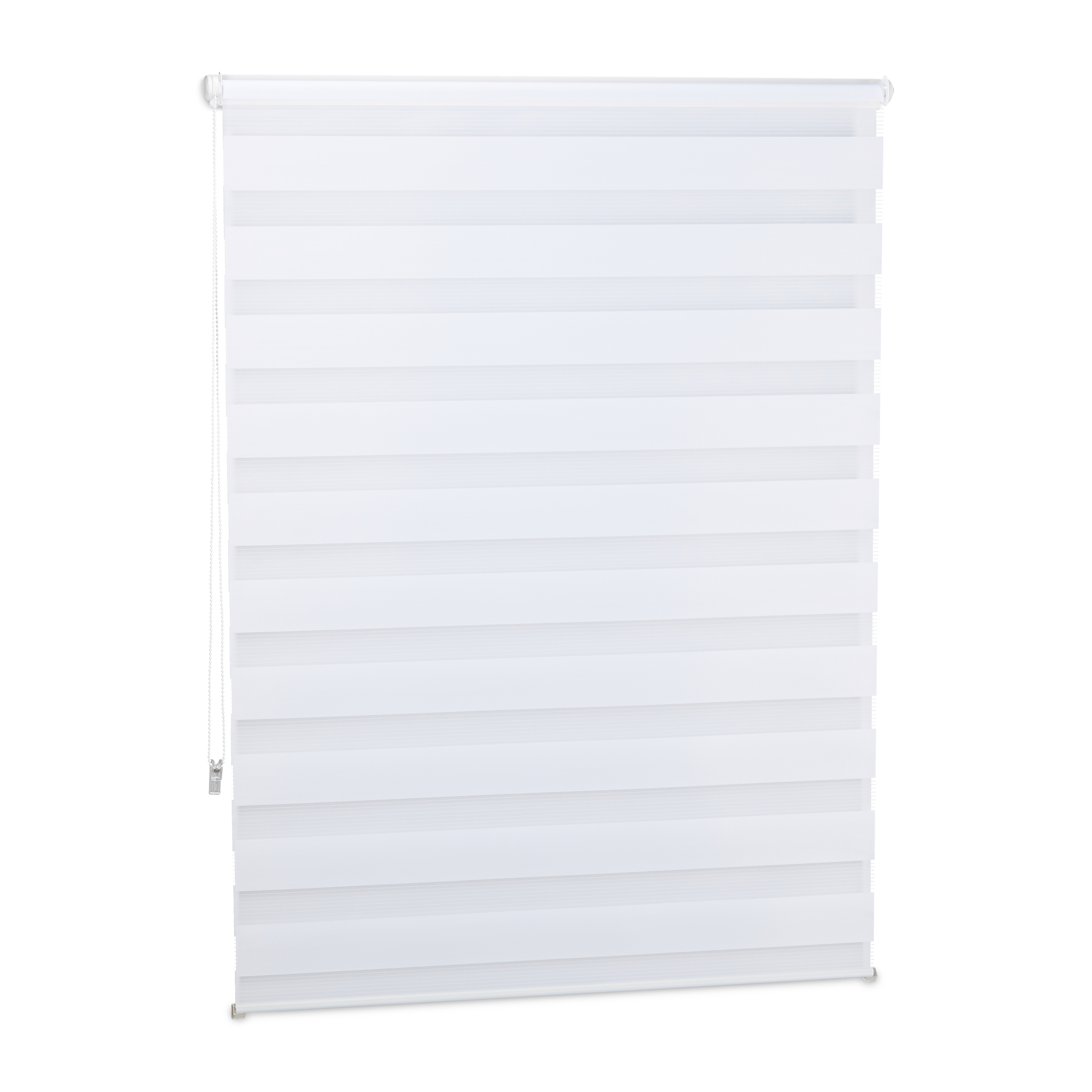 Doppelrollo Klemmfix Fensterrollo Seitenzugrollo Duorollo Sonnenschutzrollo weiß