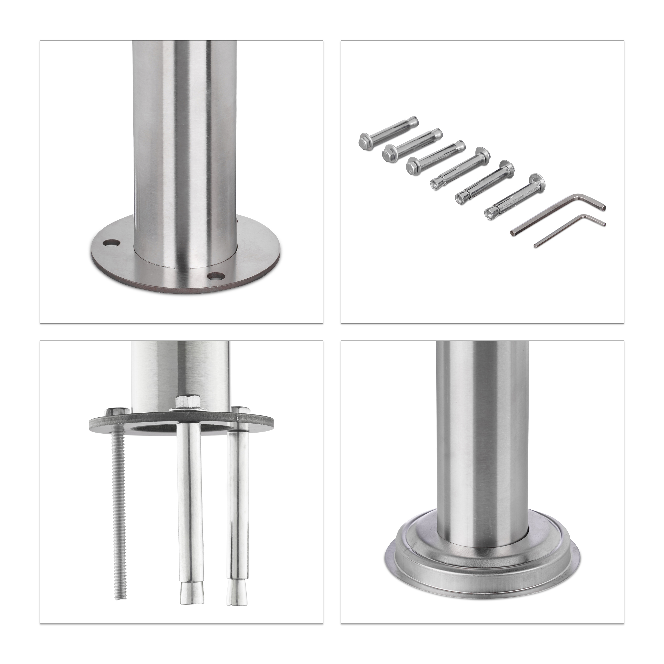 Correnti di scale in Acciaio Inox Scale Corrimano interno-U esterno ingresso ringhiera