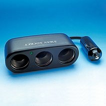 12 Volt Steckdose 3-fach für Zigarettenanzünder 