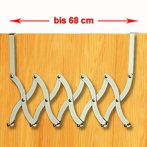 Variabel verstellbare Türgarderobe bis 68 cm 