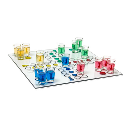  Ludo Trinkspiel / Saufspiel aus Glas