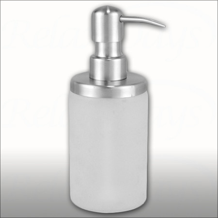 Seifenspender Edelstahl Glas 6 cm