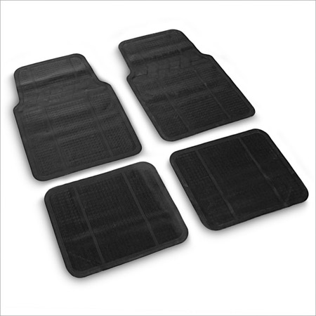 Auto-Fu&szlig;matten Gummi Schwarz 4-tlg.