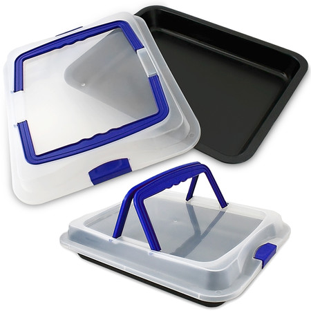 Backblech Transportbox antihaft 40x32,5x5cm