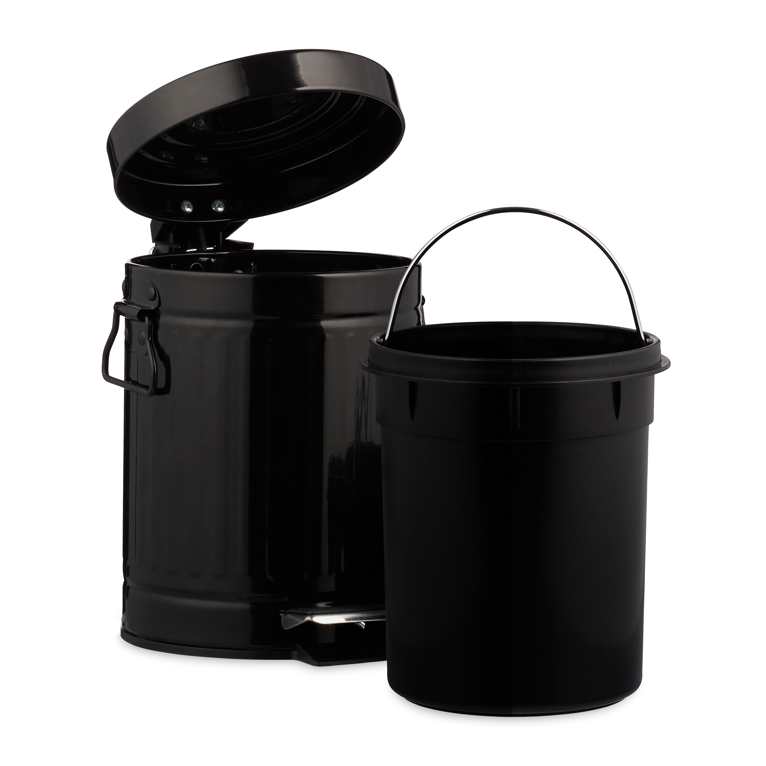 Treteimer Retro 3L Hygieneeimer Biomülleimer Badtreteimer Wc Eimer Kosmetikeimer
