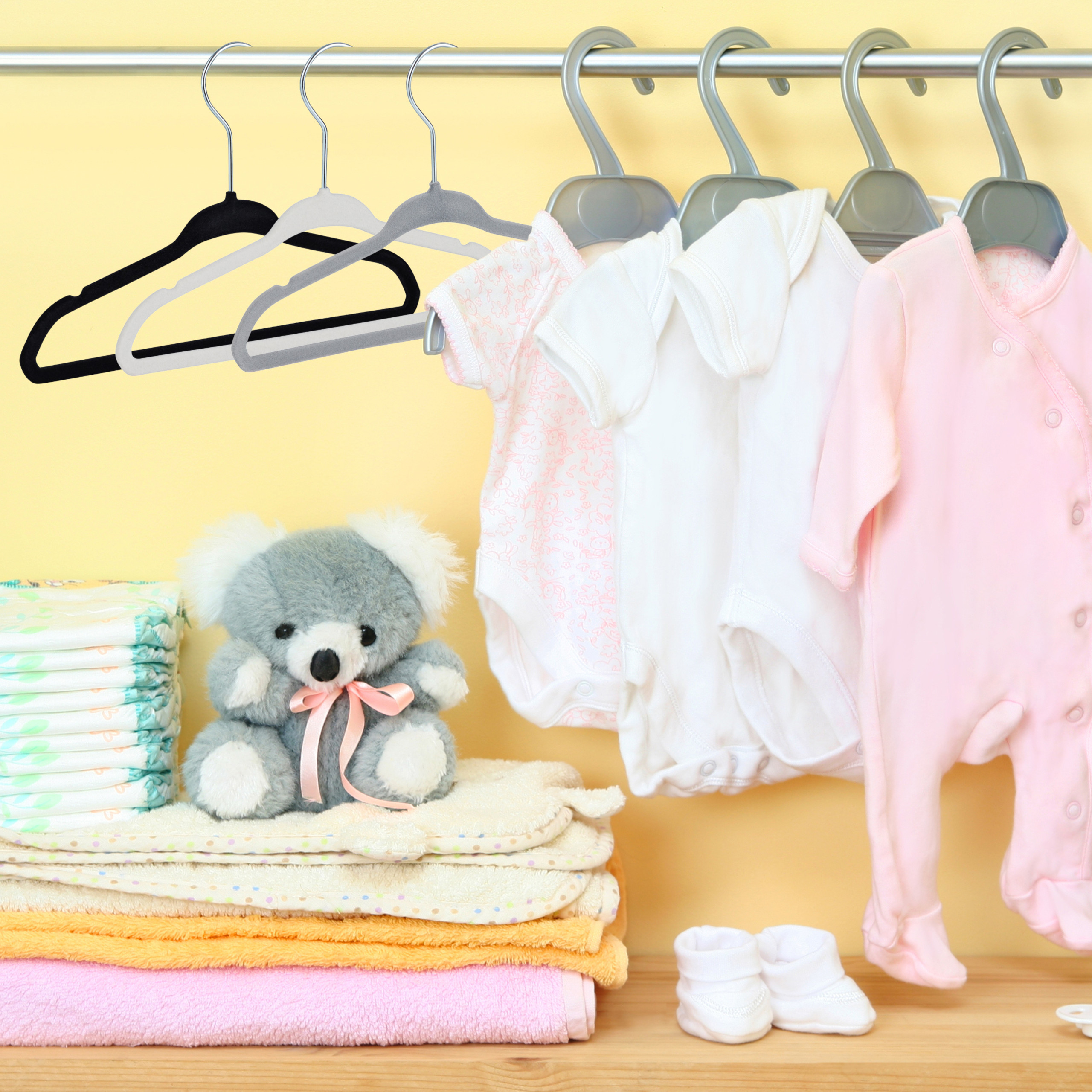 Kinderkleiderbügel Samt Babybügel Kinderbügel Samt Kleiderbügel Garderobenbügel