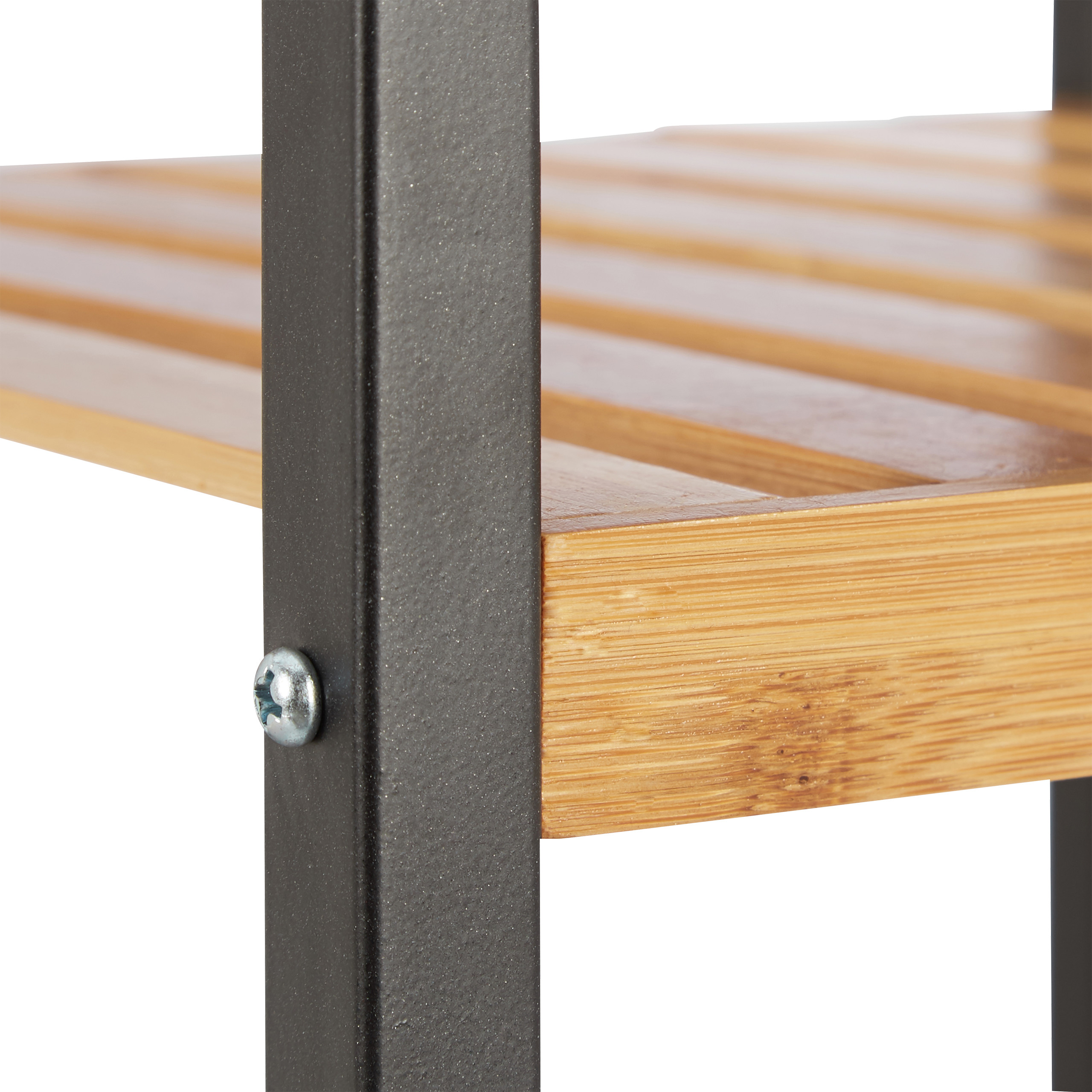 Regal Bambus quadratisch Badezimmerregal Küchenregal Standregal Allzweckregal