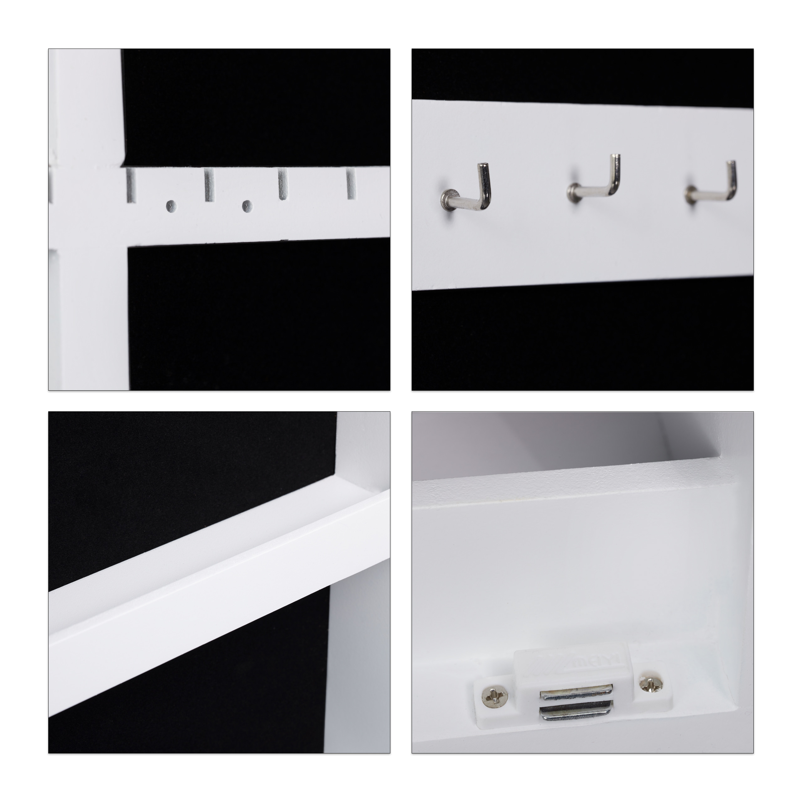 Schmuckschrank Spiegel Schmuckorganizer Tür hängend Schmuckschränkchen