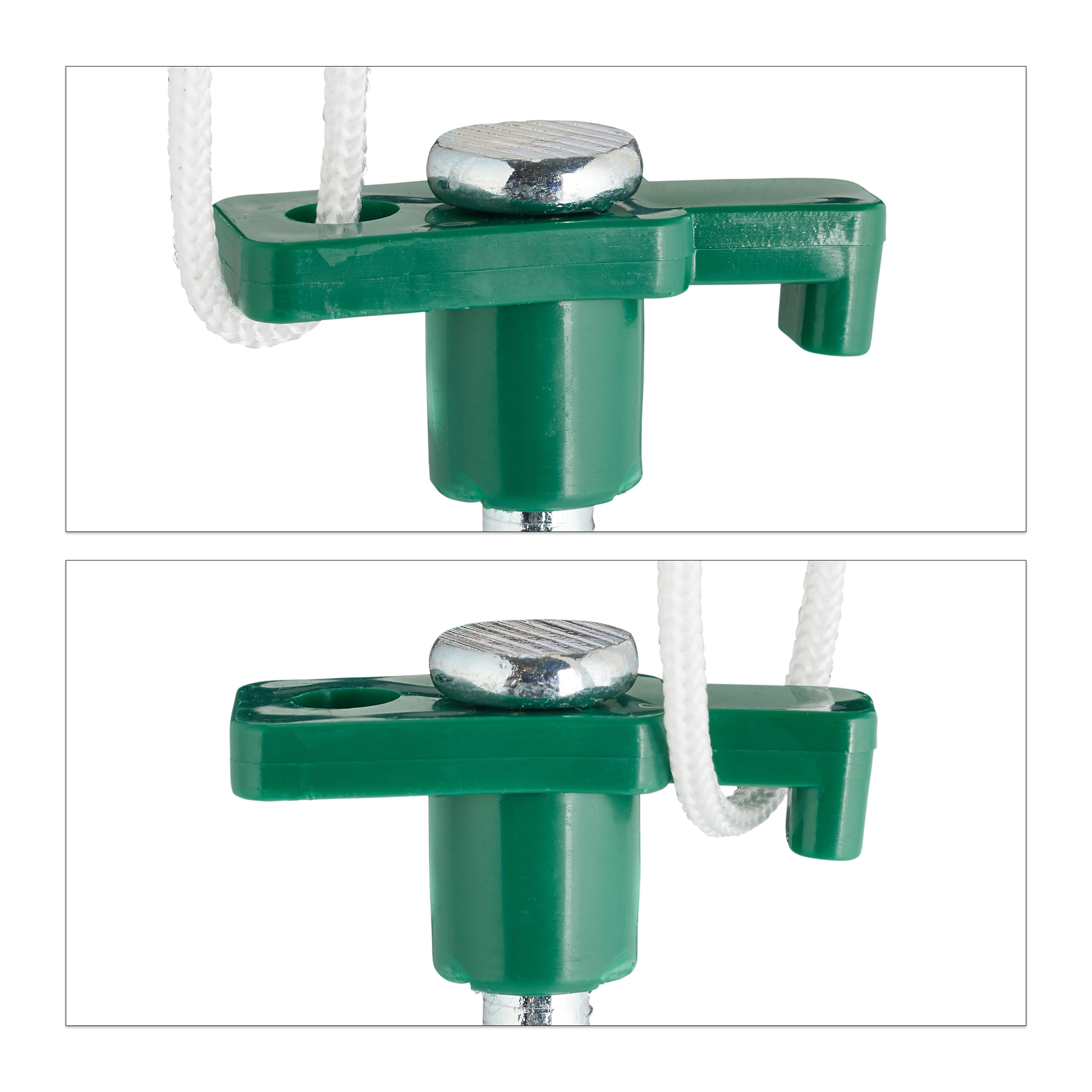 Felsbodenhering 10er set anclajes de tierra acero felsnagel pinchos felsbodennagel 25 cm