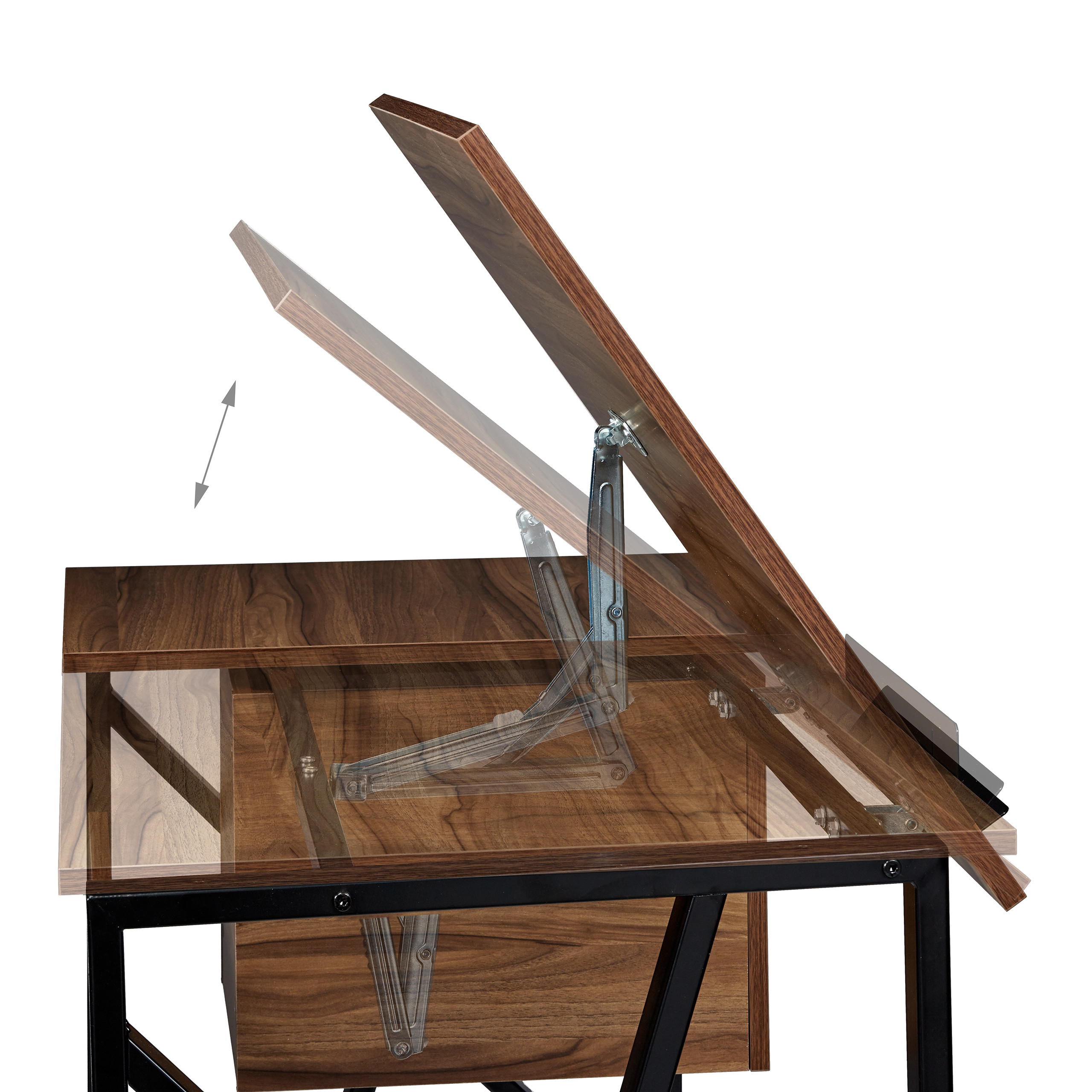 Schreibtisch neigbar Laptoptisch Zeichentisch verstellbar Maltisch Arbeitstisch