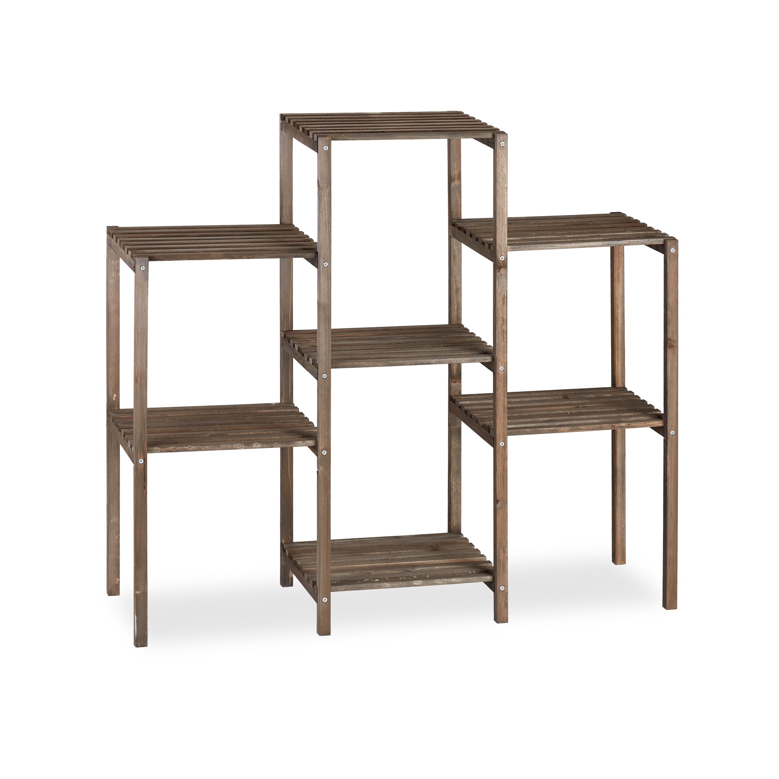 Blumenregal Holz Pflanzenregal Pflanzentreppe Pflanztreppe Blumentreppe Braun