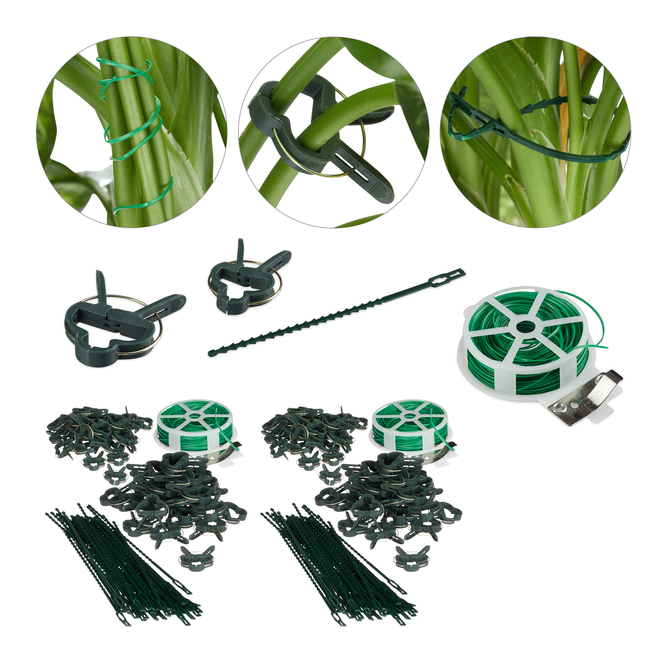 supporto per rampicanti 220 PZ piante Supporto Set piante clip Piante Binder benda filo
