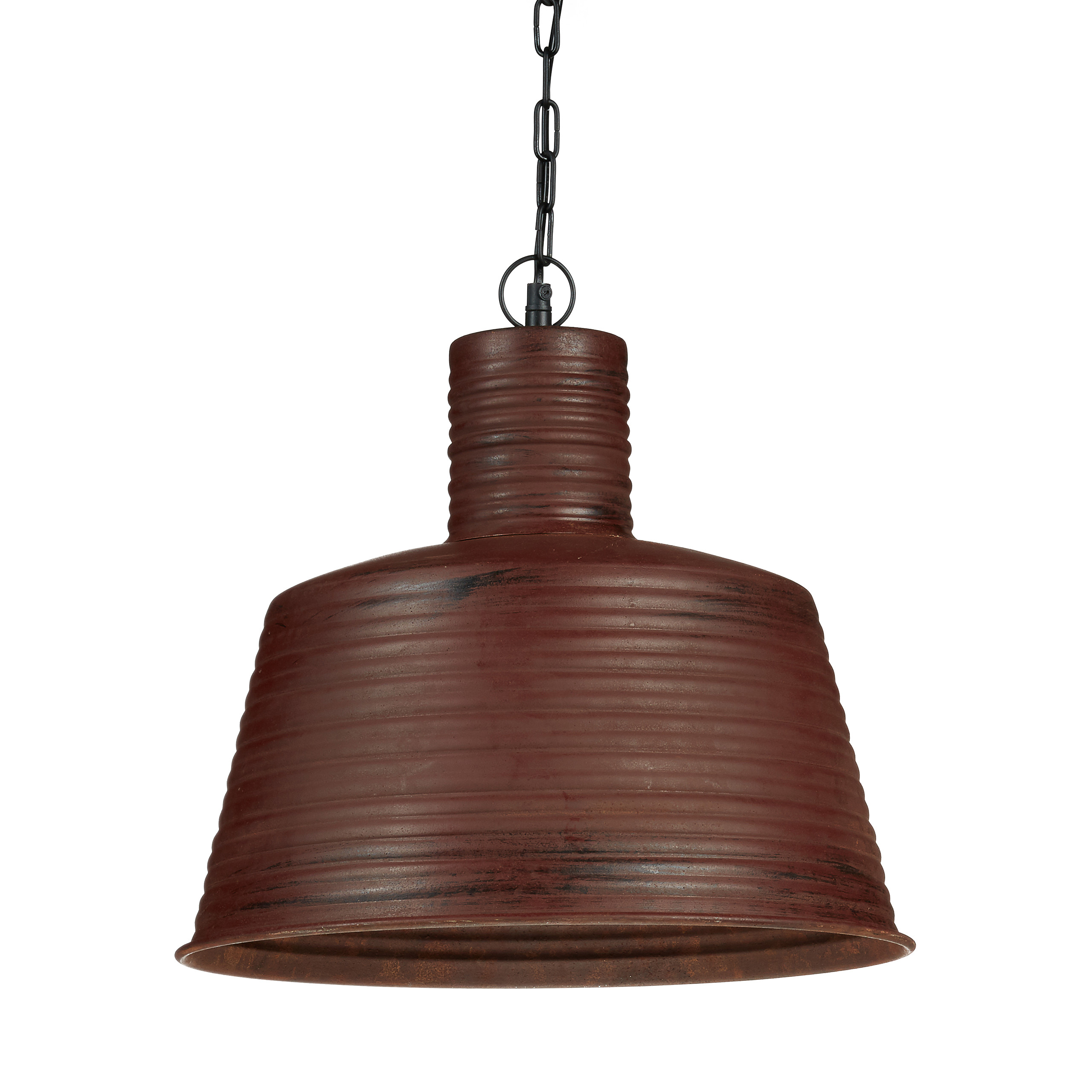 Pendelleuchte E27 Industriell Metall rostfarbig Vintage
