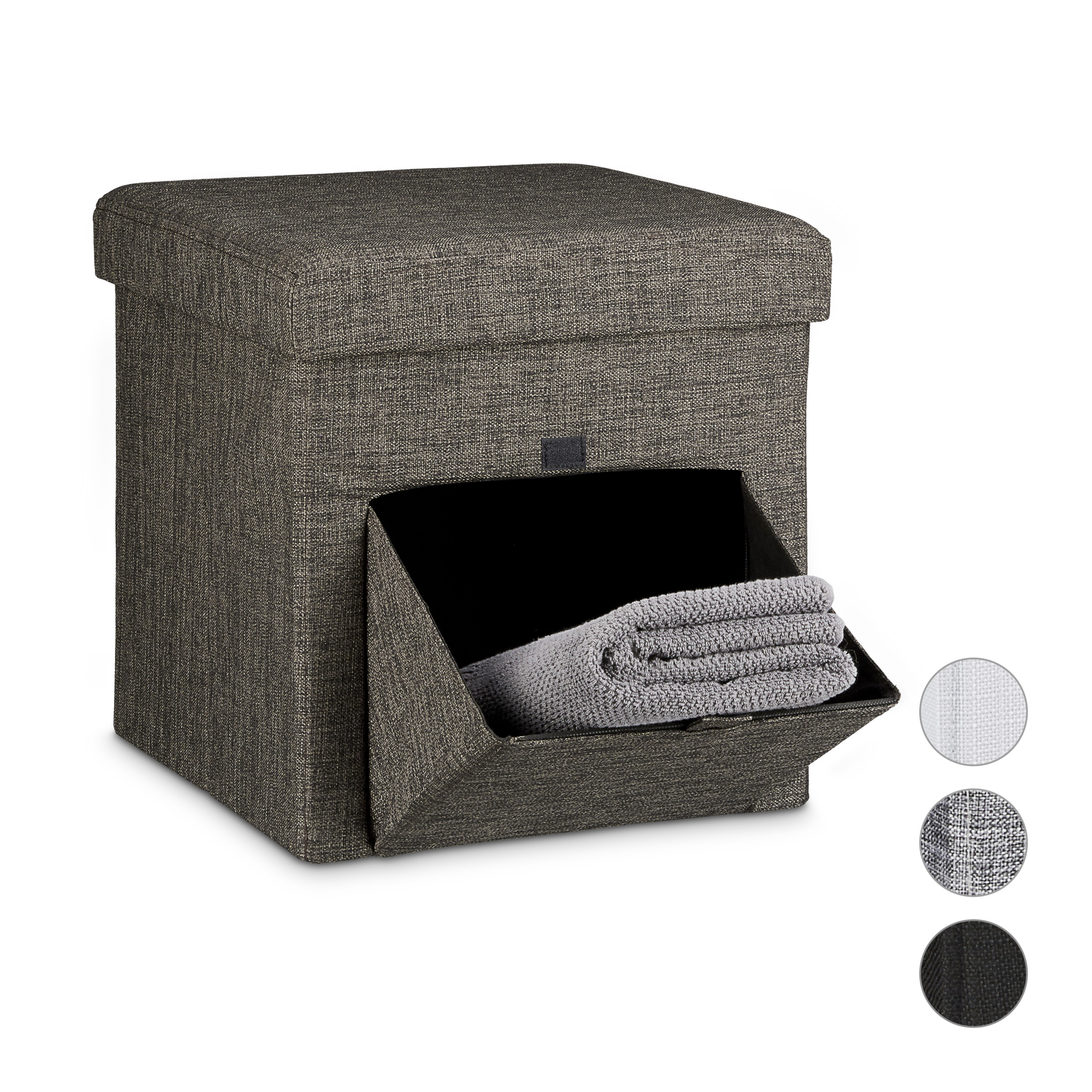 Taburete almacenaje, Puff asiento almacenaje, Reposapiés puff, Puff