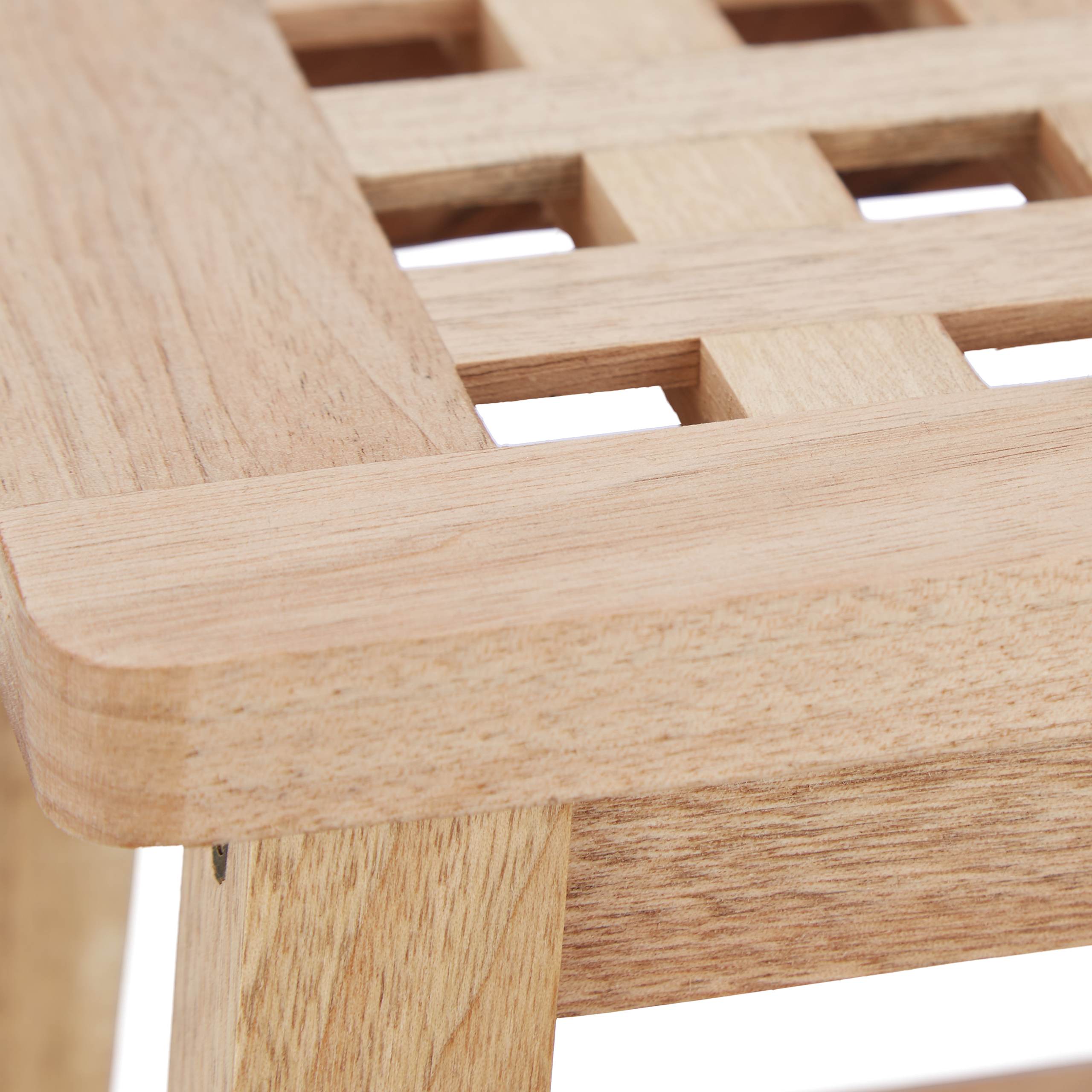 Tritthocker Holz Trittstufe Kinderhocker natur Blumenhocker Walnuss