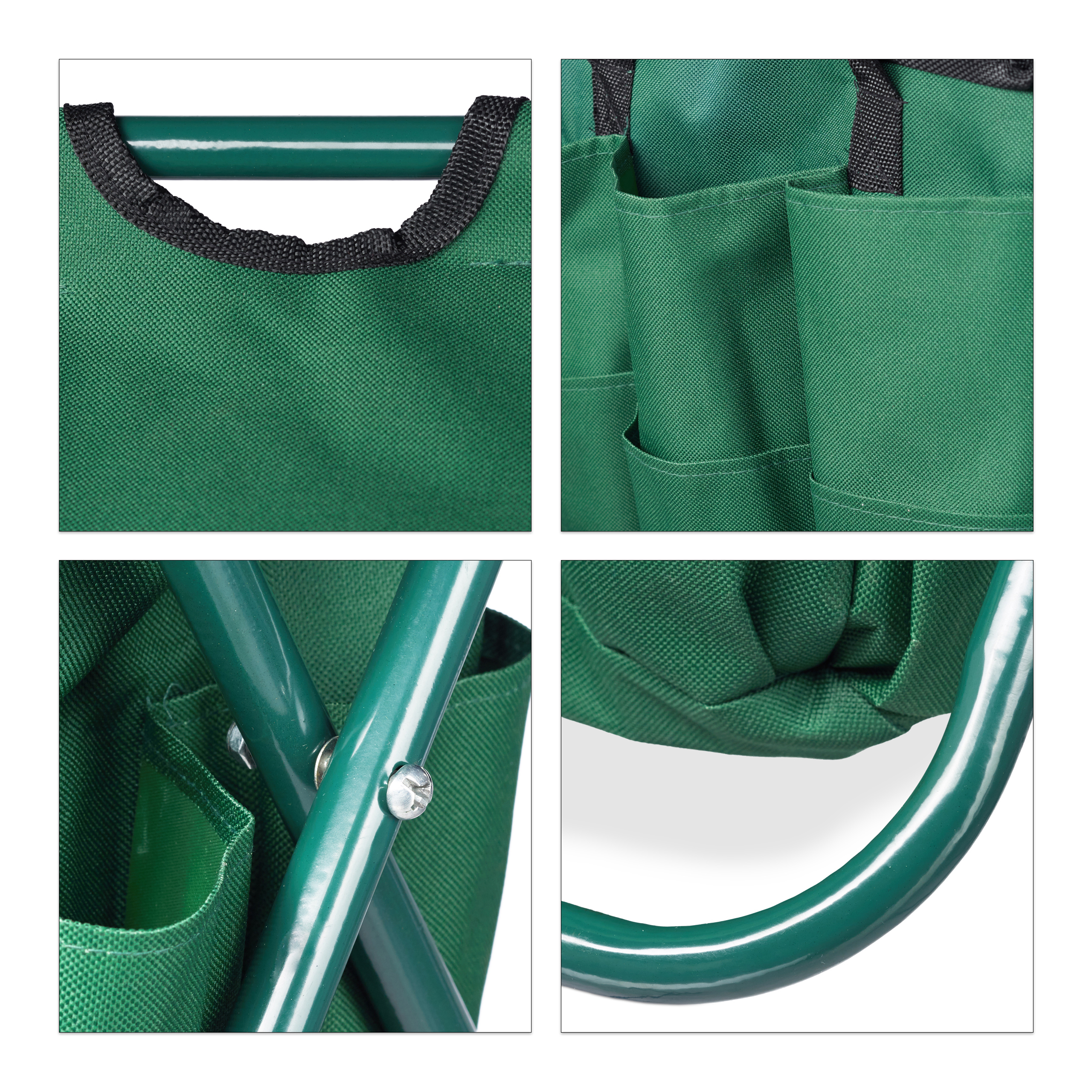 Gartenwerkzeug Hocker Gartengeräte Aufbewahrung Sitzhocker klappbar