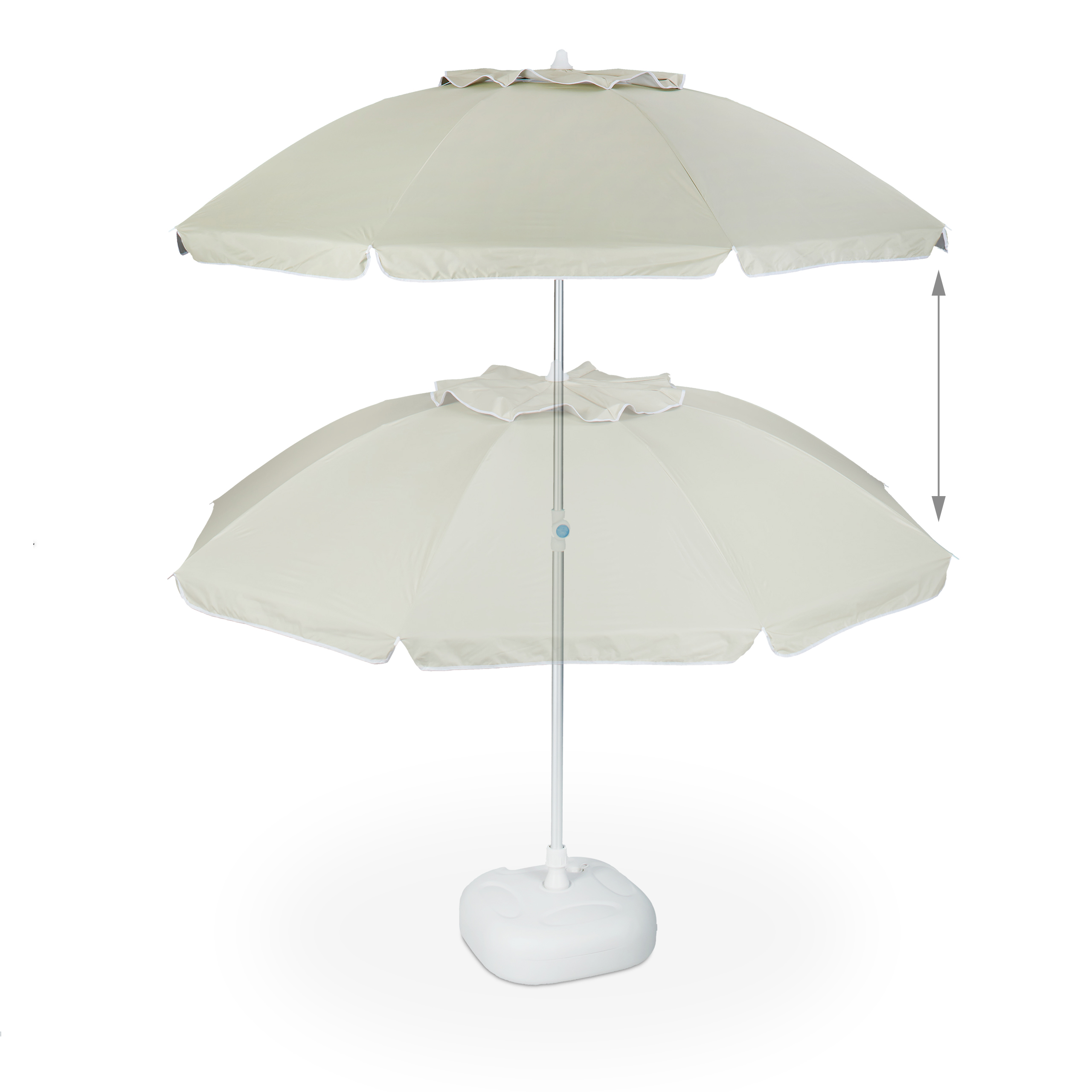 Sonnenschirm 180 cm, Bespannung aus Polyester, Gartenschirm