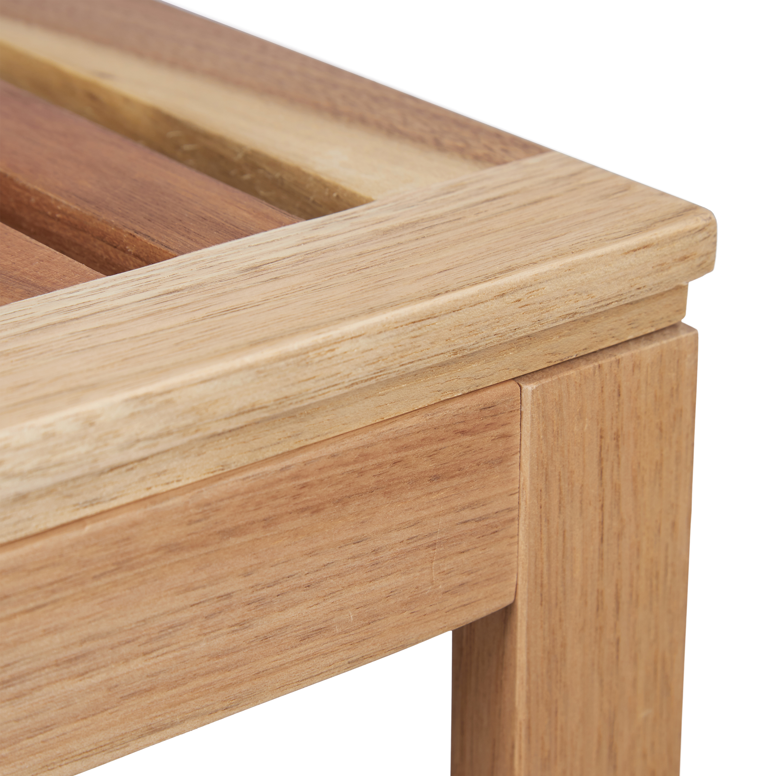 Badhocker Holz, Sitzhocker, Badschemel, Arbeitshocker, Badezimmerhocker