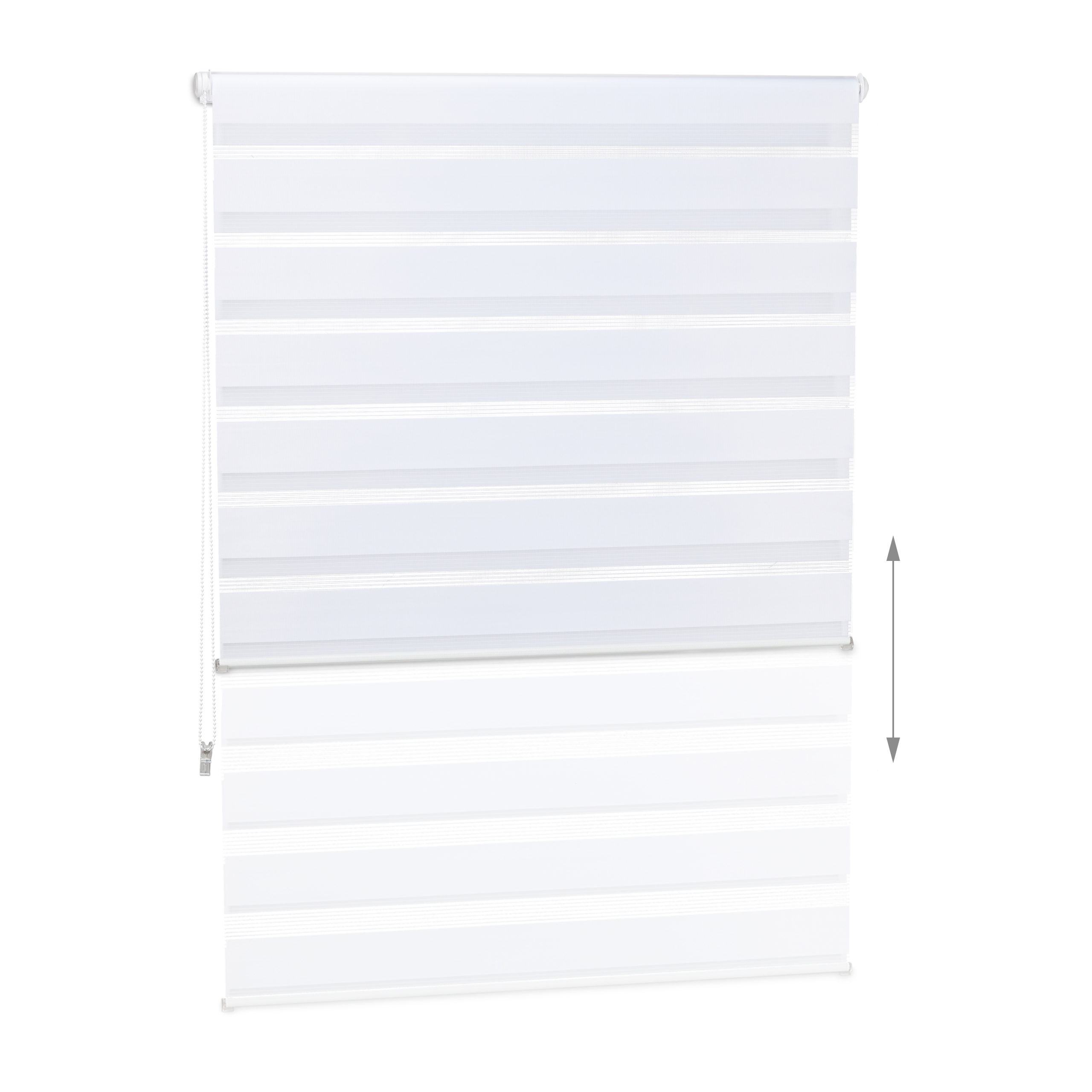 Doppelrollo Klemmfix Fensterrollo Seitenzugrollo Duorollo Sonnenschutzrollo weiß