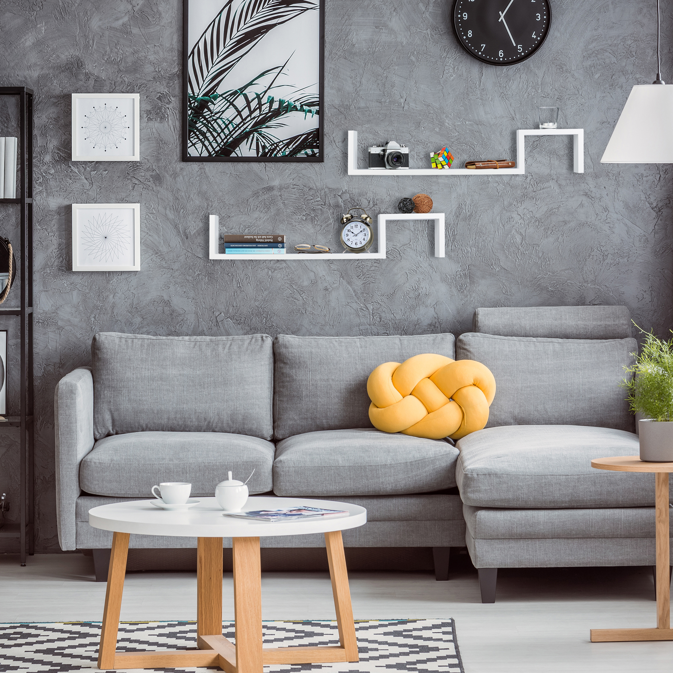 Hängeregal 2er Set Wandregal Holzregal Küchenregal Holz Regalbrett