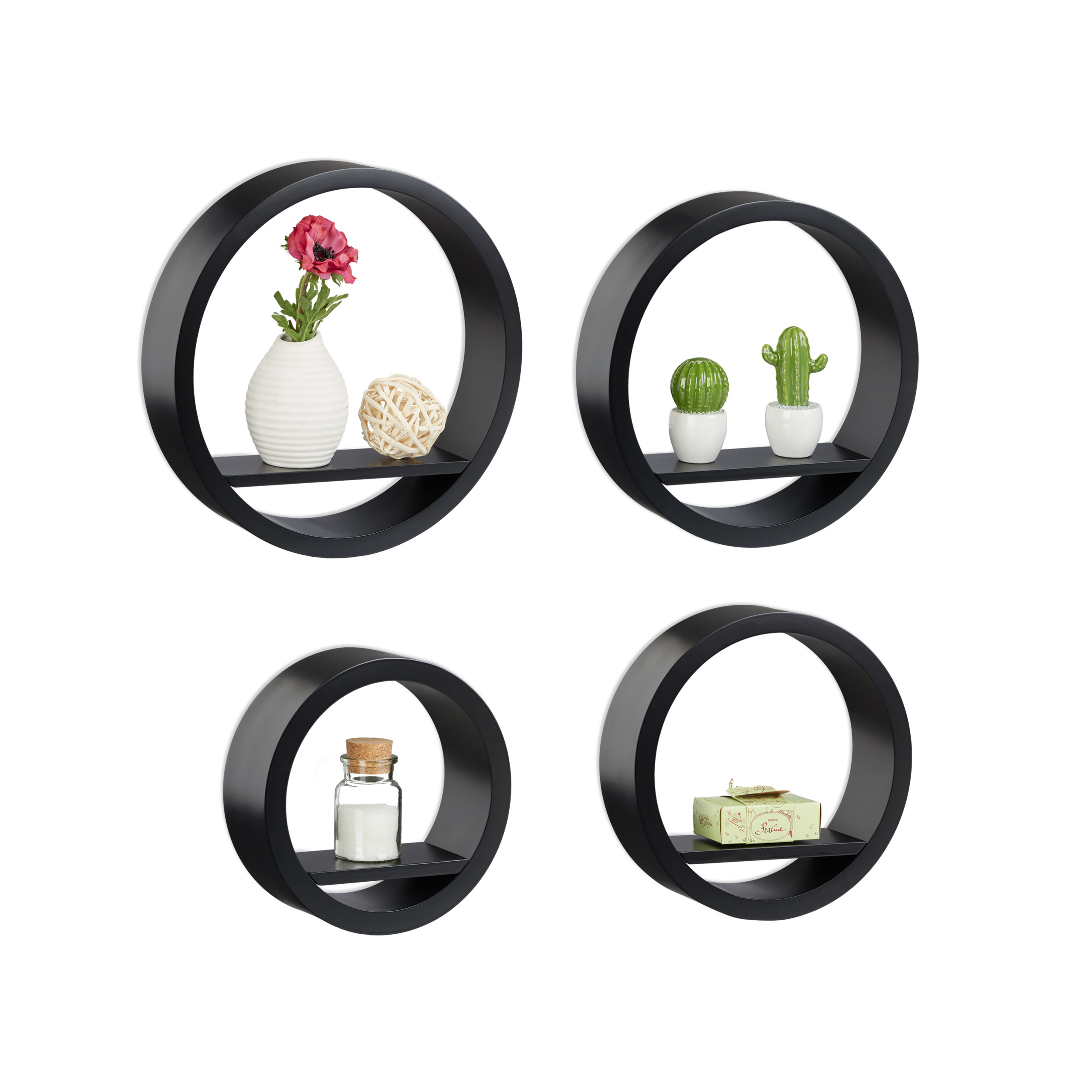 Wandregal rund, Wandboards, Wandablagen, Schweberegale, Dekoregale