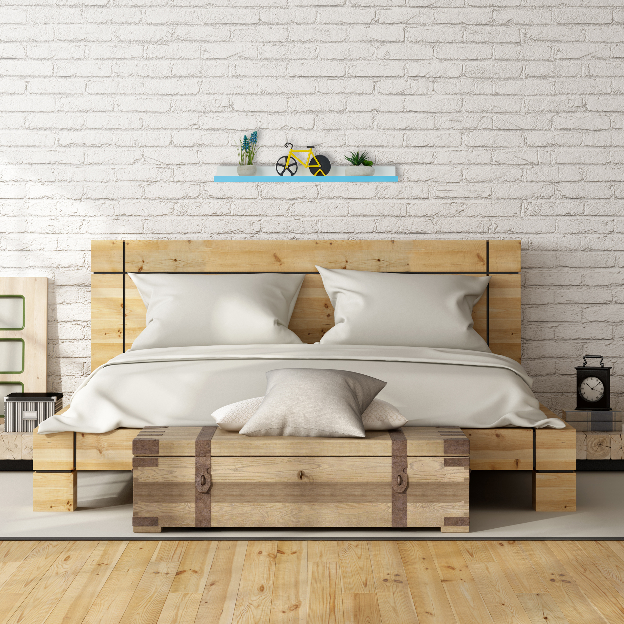 Schweberegal schmal Wandboard Dekoregal Küchenregal MDF Regal