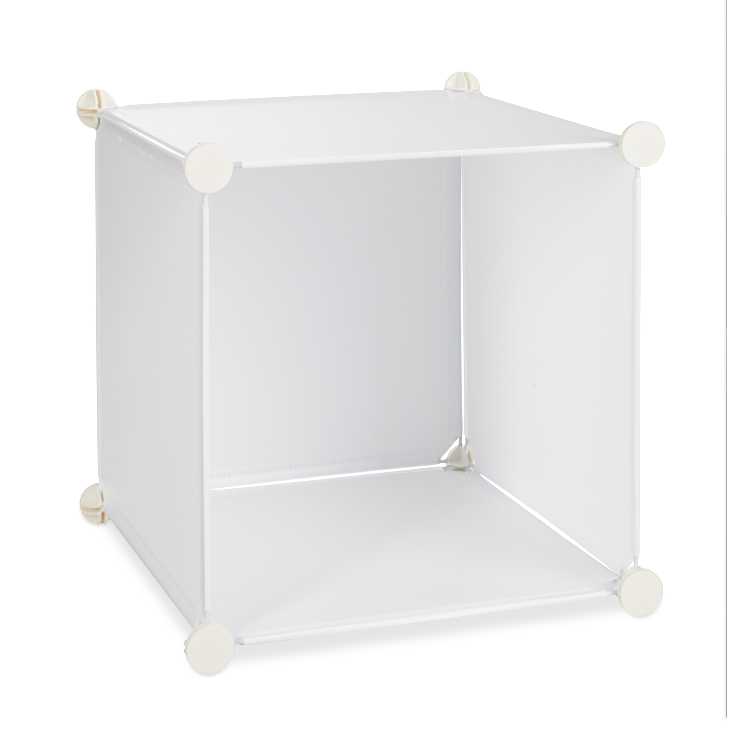 Steckregal aus Kunststoff, Regalsystem 15 Fächer, Standregal