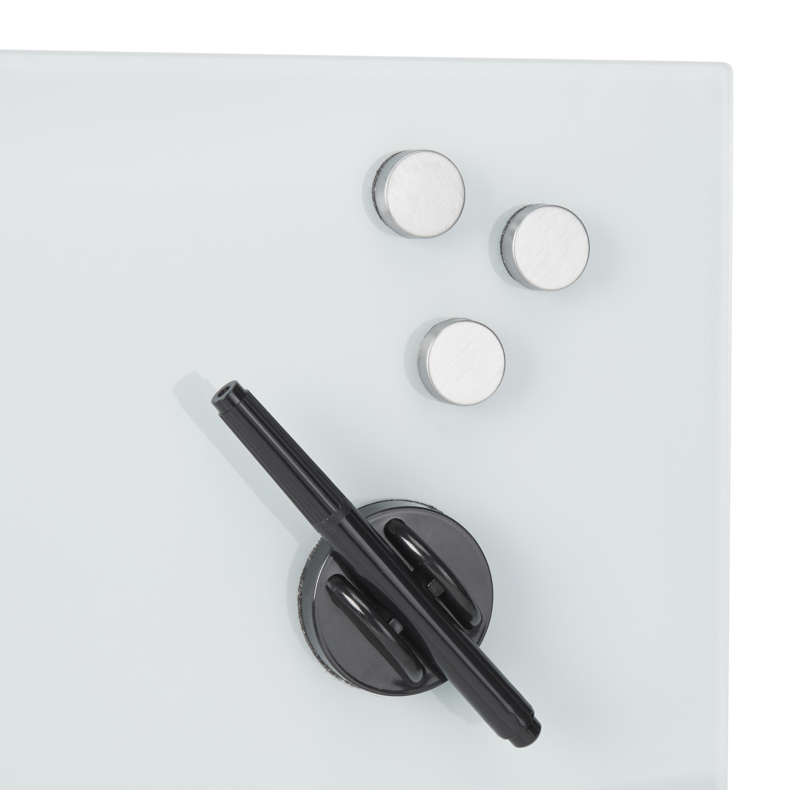 GLASS MEMO Board, Bulletin Board with Marker and Pen Holder, White £58.90 PicClick UK