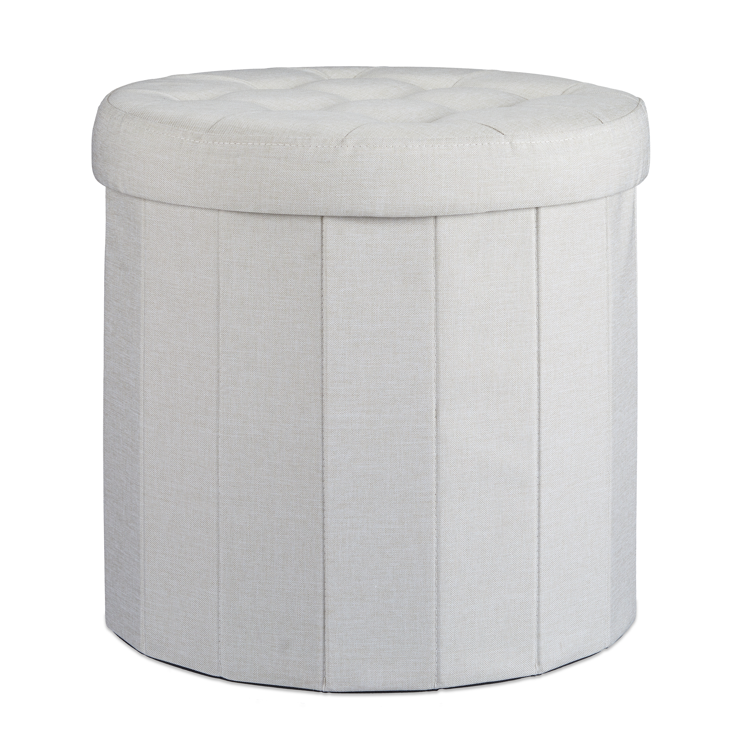 Sitzhocker Rund Grau - The Door Knockers