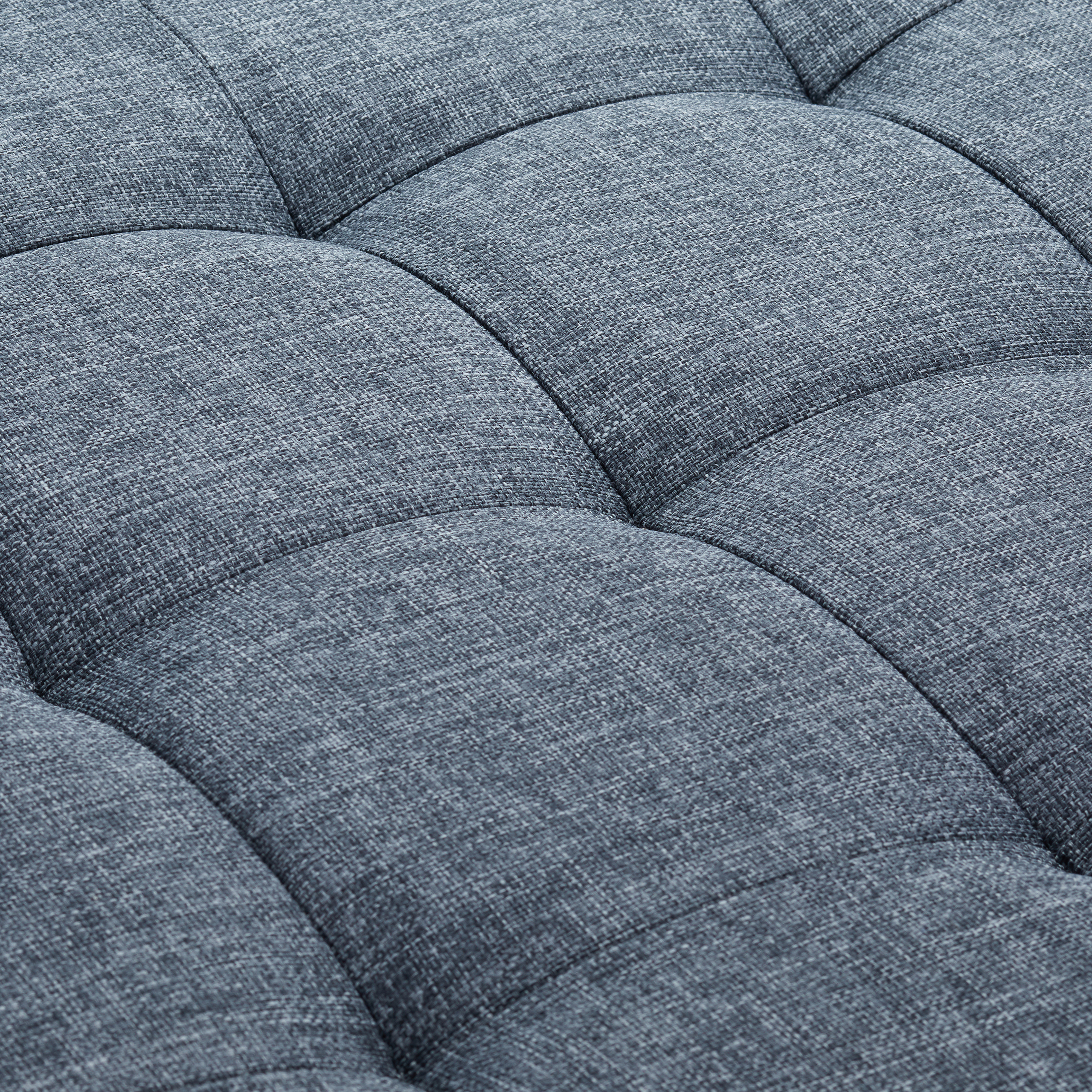 Sitzhocker mit Stauraum Größe L rund Fußhocker Fußablage Polsterhocker