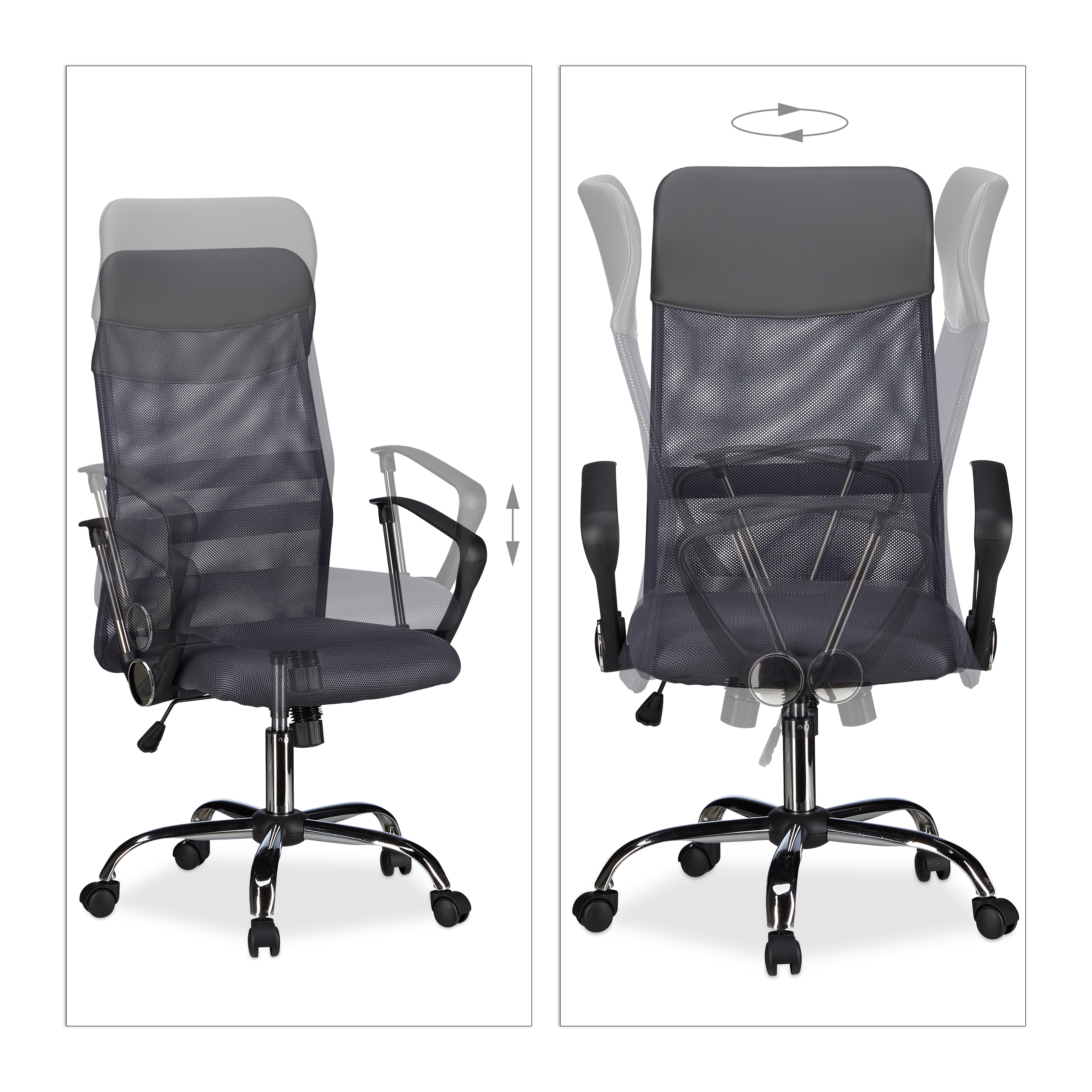 Bürosessel Schreibtischstuhl Bürostuhl Drehstuhl ergonomisch Chefsessel bequem