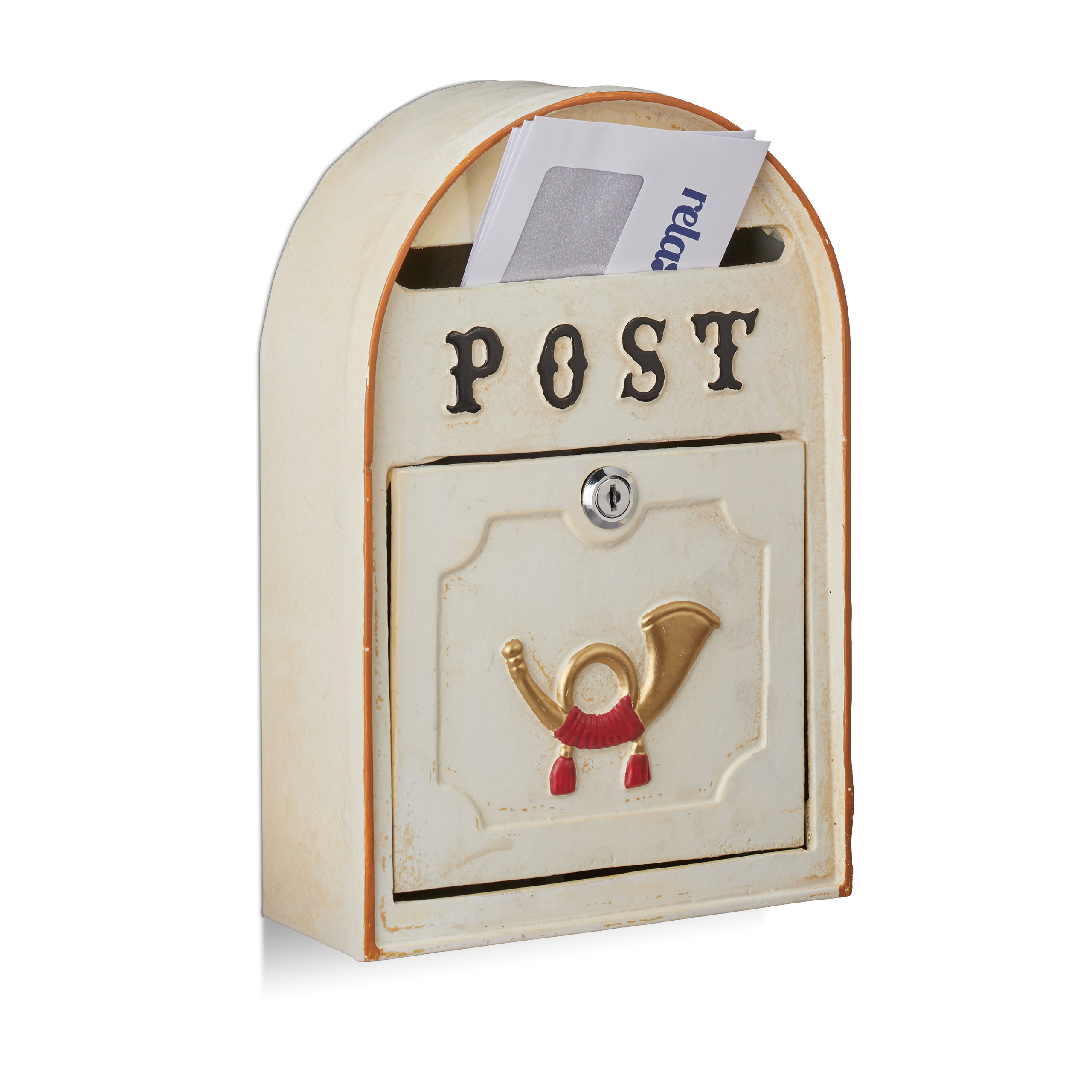 Briefkasten mit Zeitungsfach Postkasten Postbox+Zeitungsrolle Mailbox Briefbox