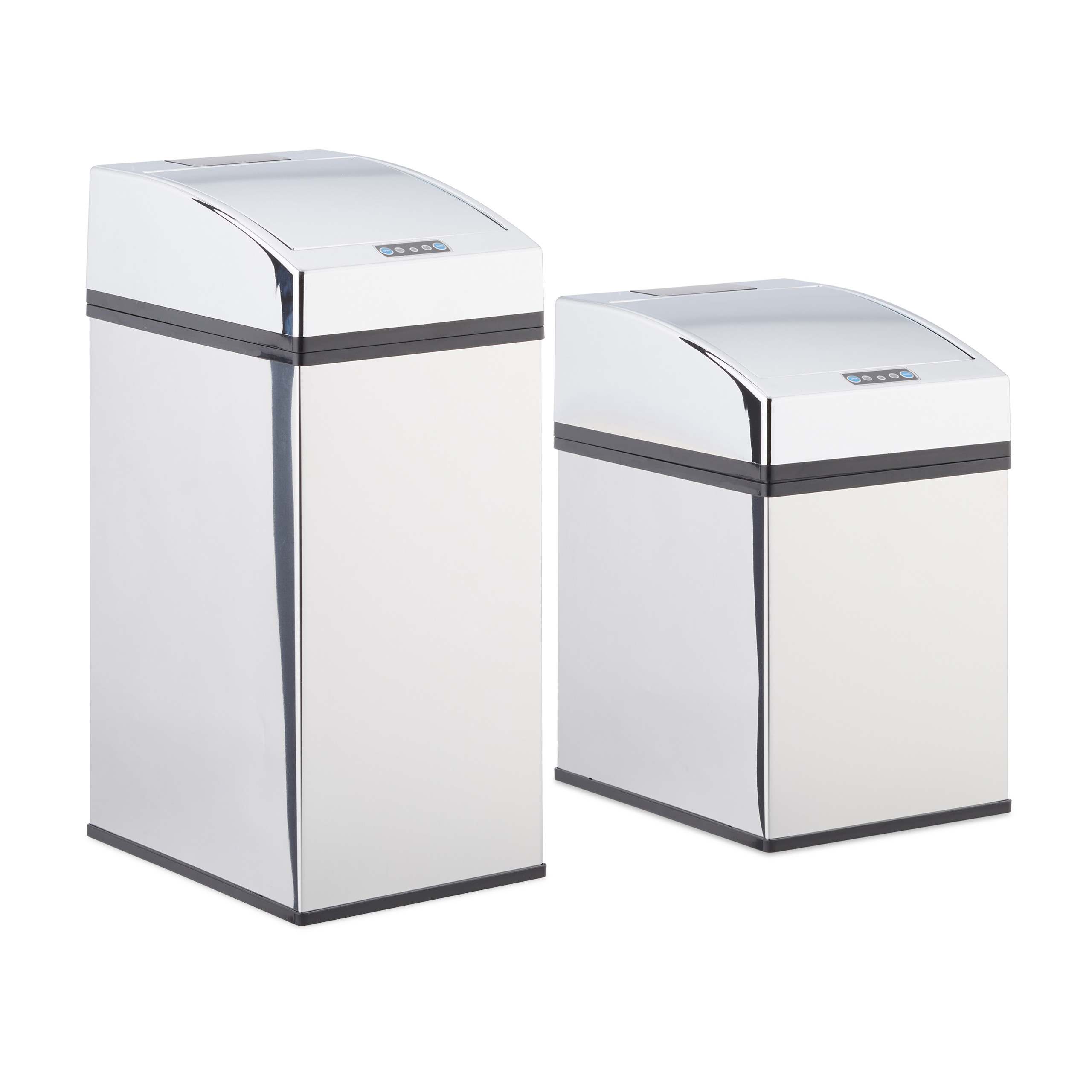 Sensor Mülleimer Edelstahl Badmülleimer mit Deckel Abfalleimer