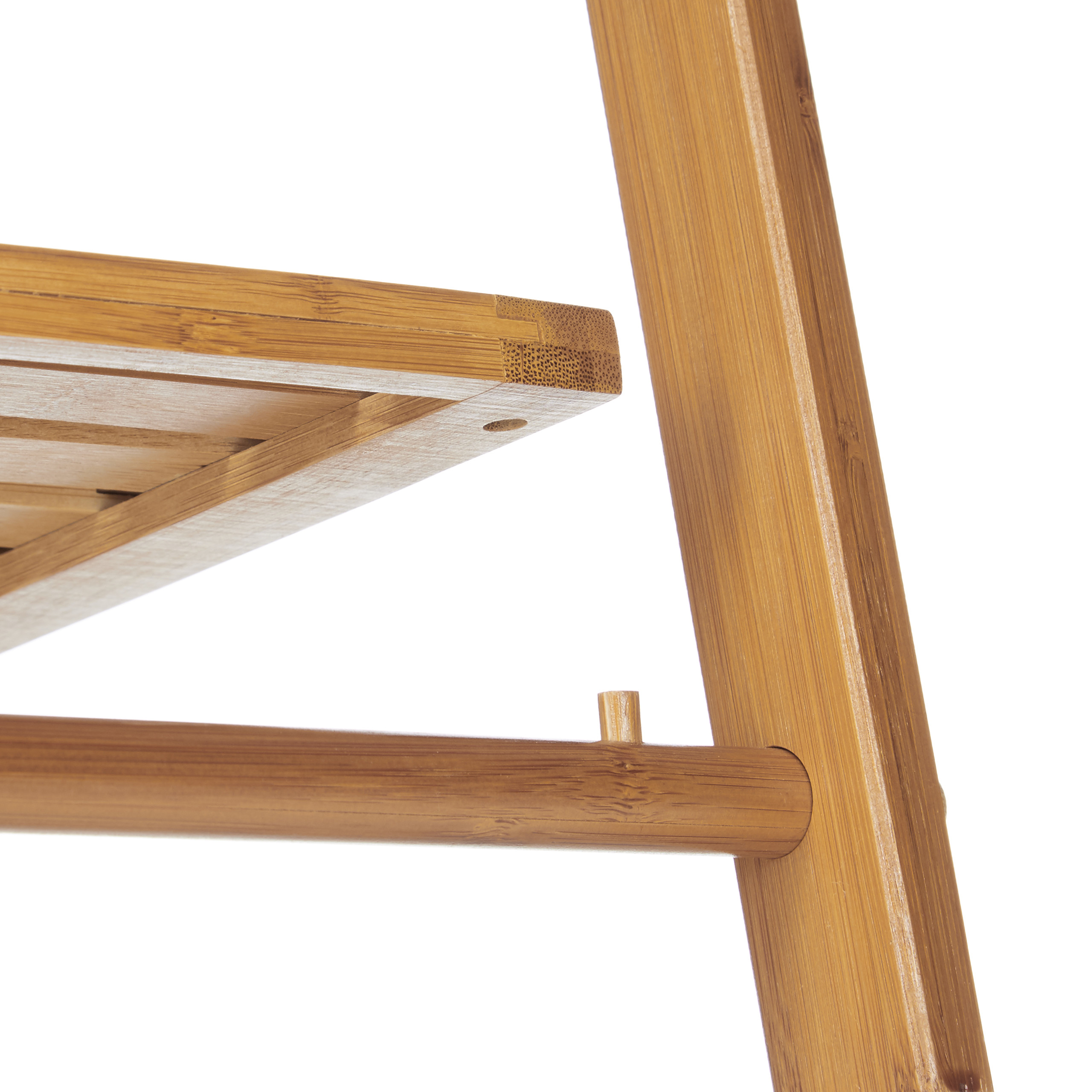 Handtuchhalter Bambus Handtuchständer zum Falten 3 Handtuchstangen