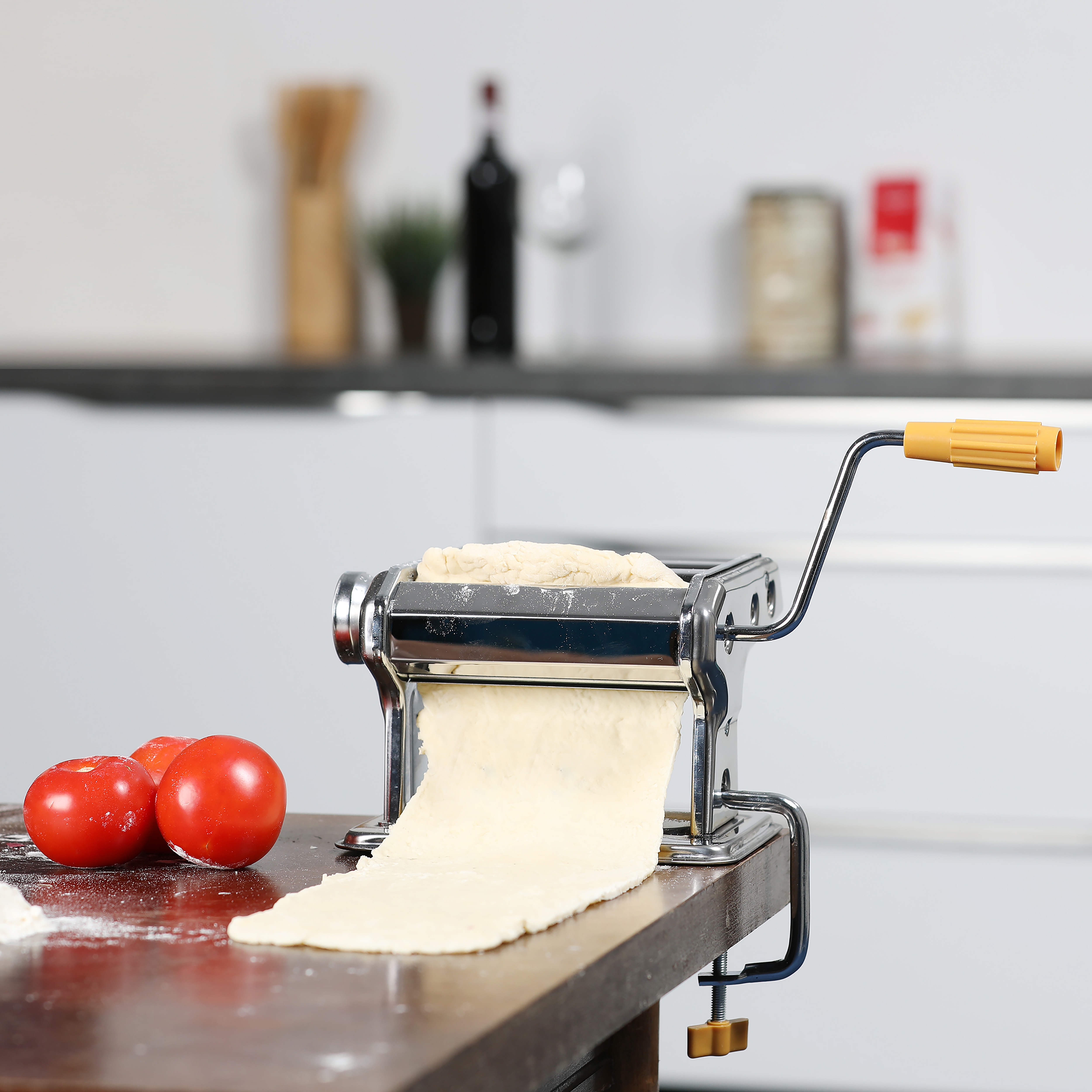 Nudelmaschine, verchromter Edelstahl, PastaMaker, NudelMaschine Pasta