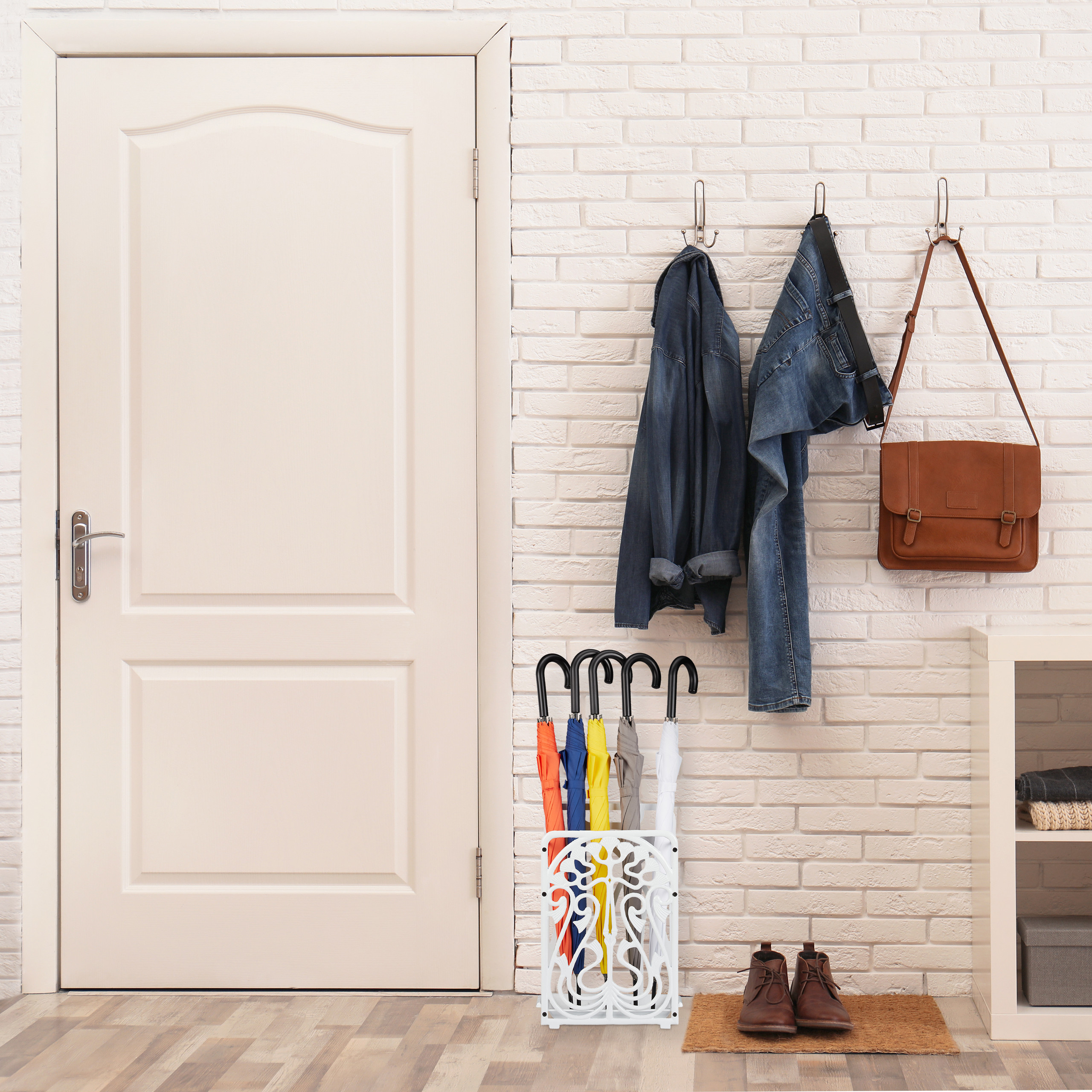 Soporte de sombrilla hierro fundido lluvia soporte de sombrilla