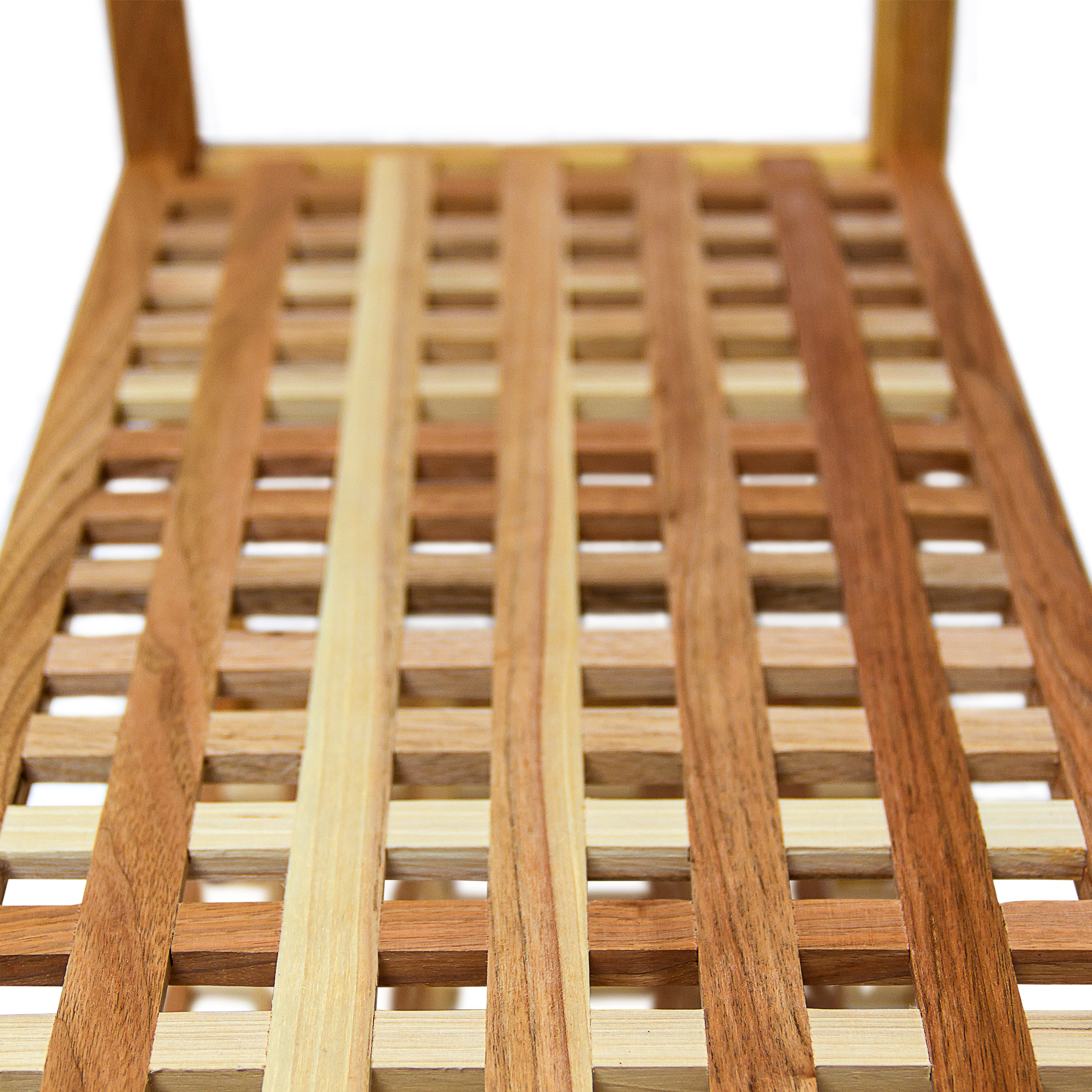 5 x Schuhregal Walnuss zum Stapeln, Schuhschrank beliebig erweiterbar