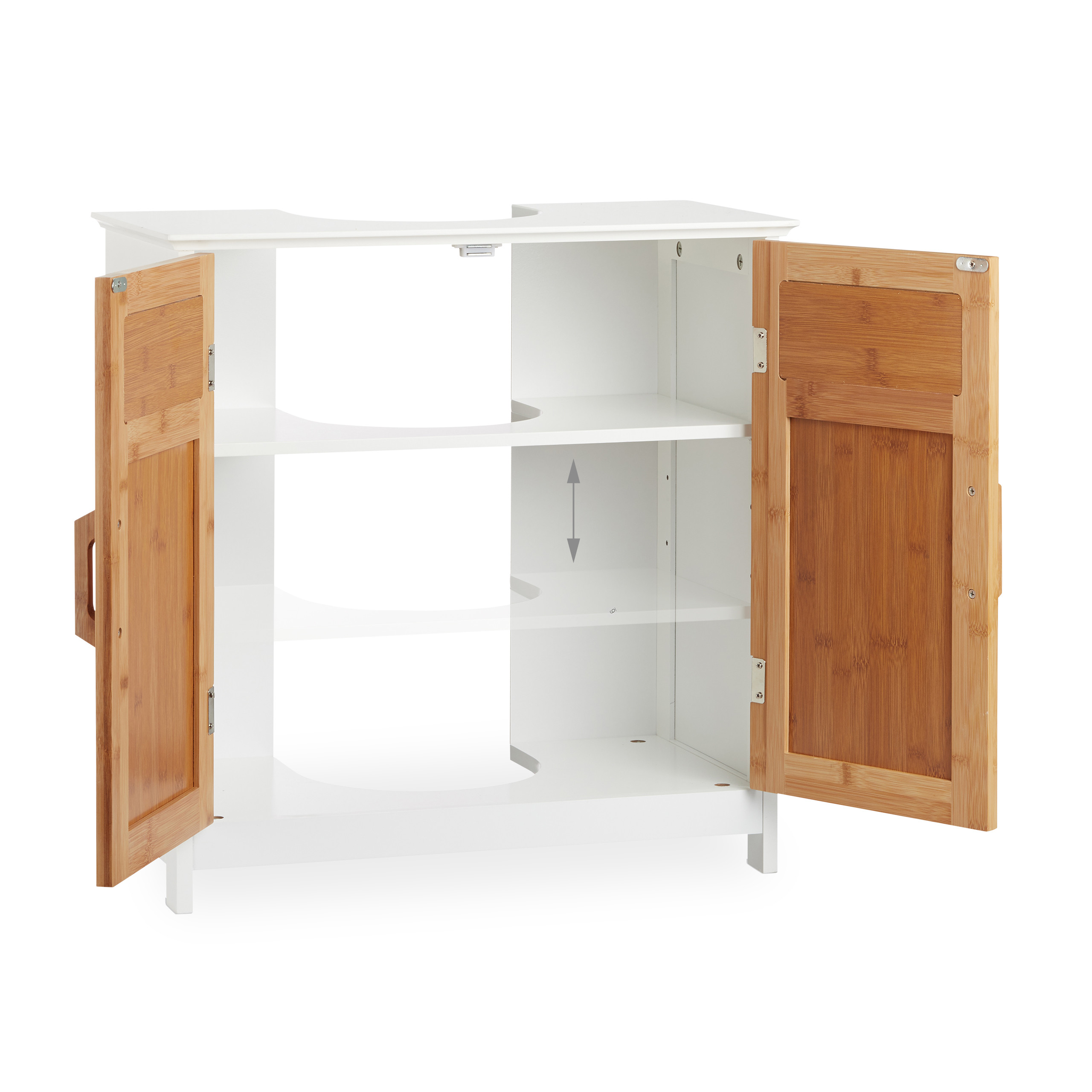 Waschbeckenunterschrank Bambus Waschtischunterschrank Unterschrank