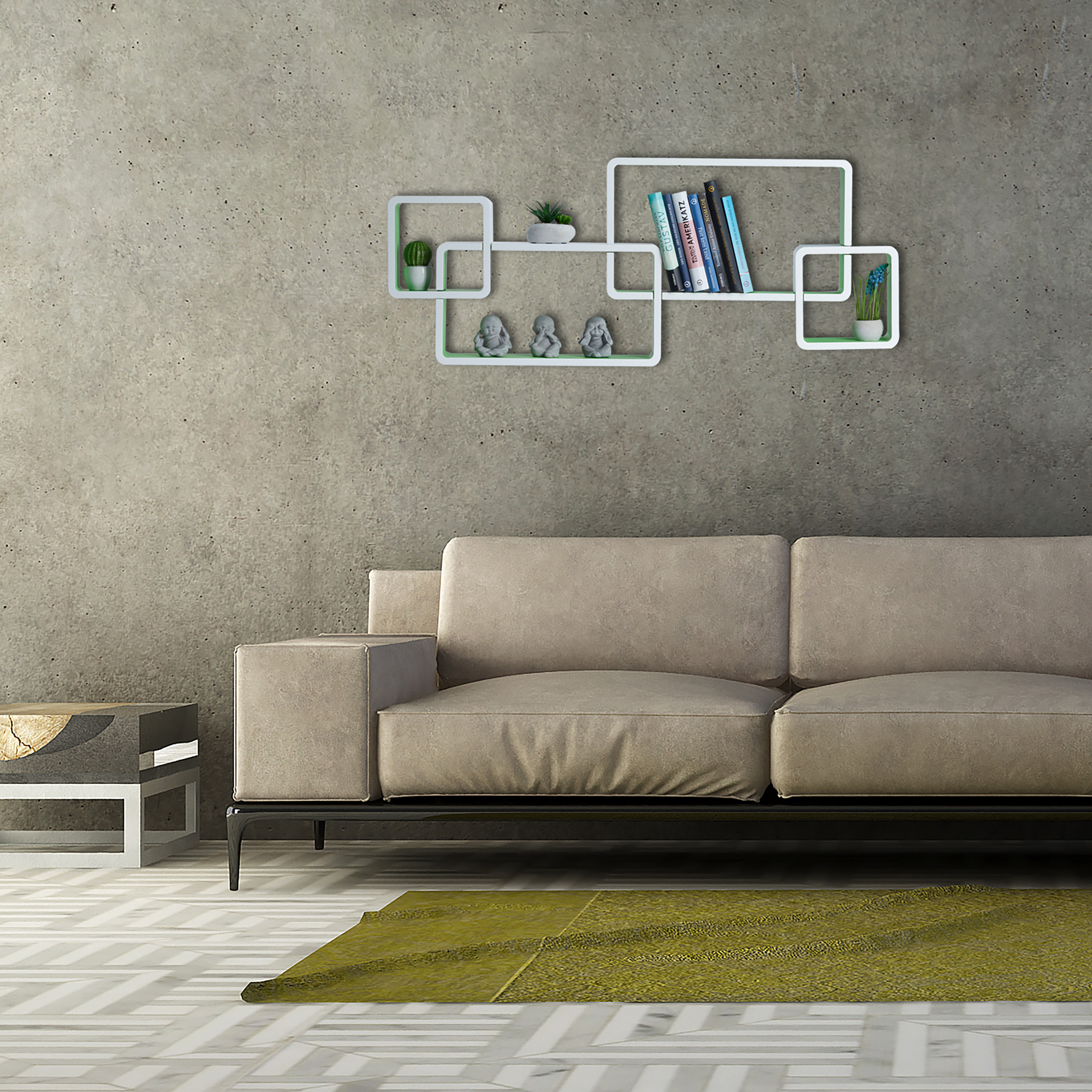 Wandregal Cube Regal Dekoregal Hängeregal Schwebendes Regal Holzregal