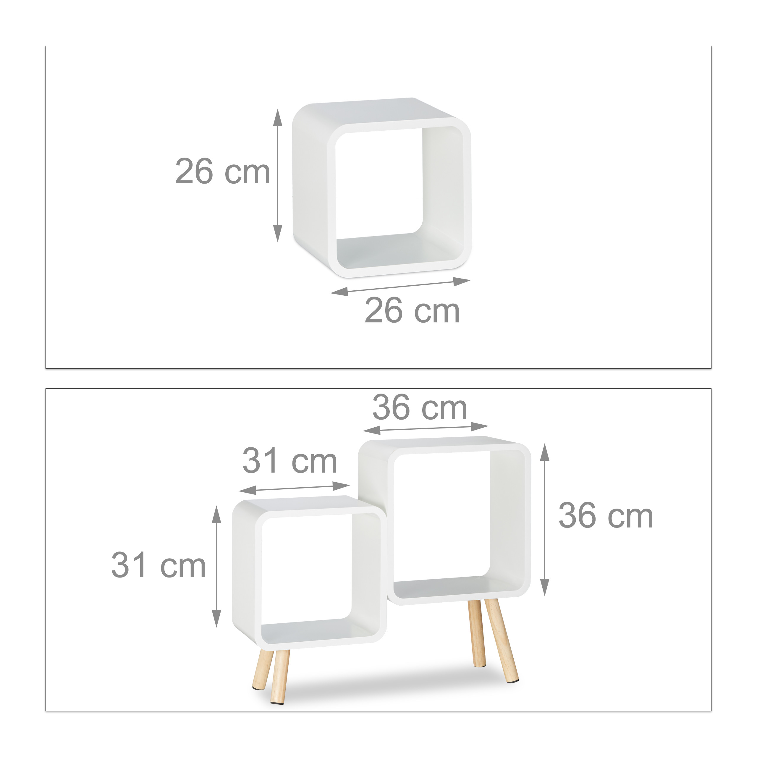 Würfelregal Regalsystem Cube Kommode Regalwürfel Holz Bücherregal