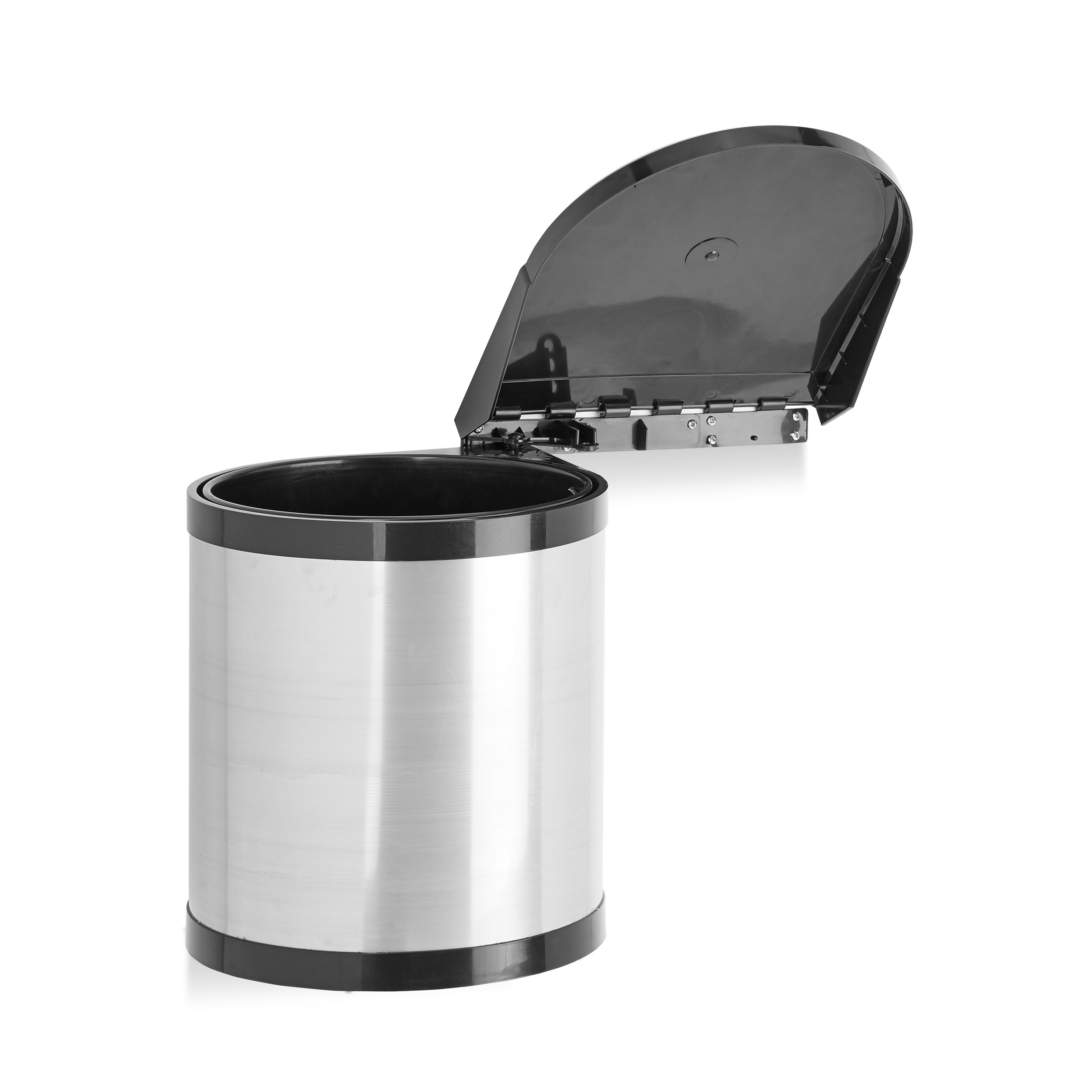 Einbaumülleimer rund Abfalleimer Schrank Mülleimer Edelstahl