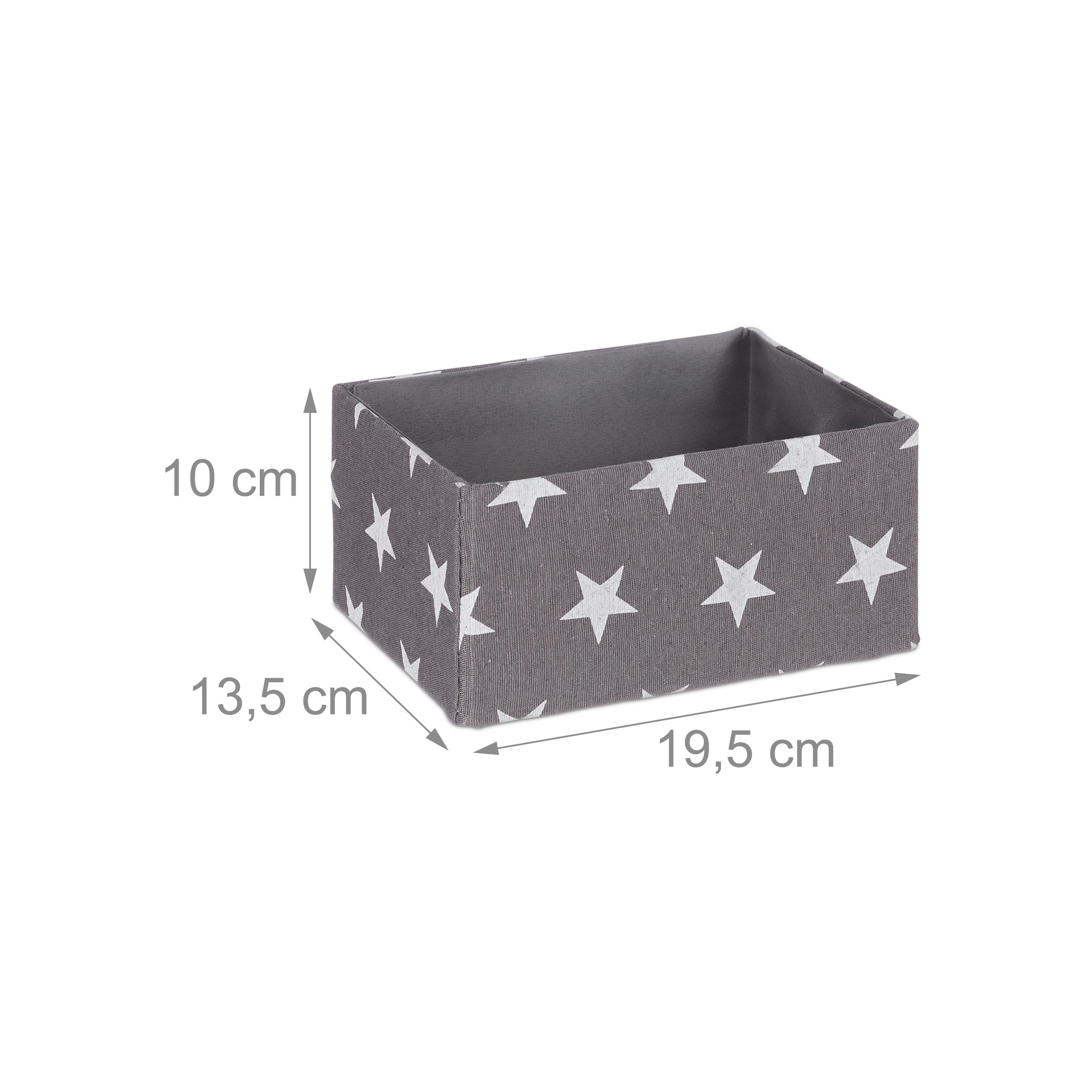 Stoffboxen 4er Set Aufbewahrungskorb unterschiedliche Größen stapelbar