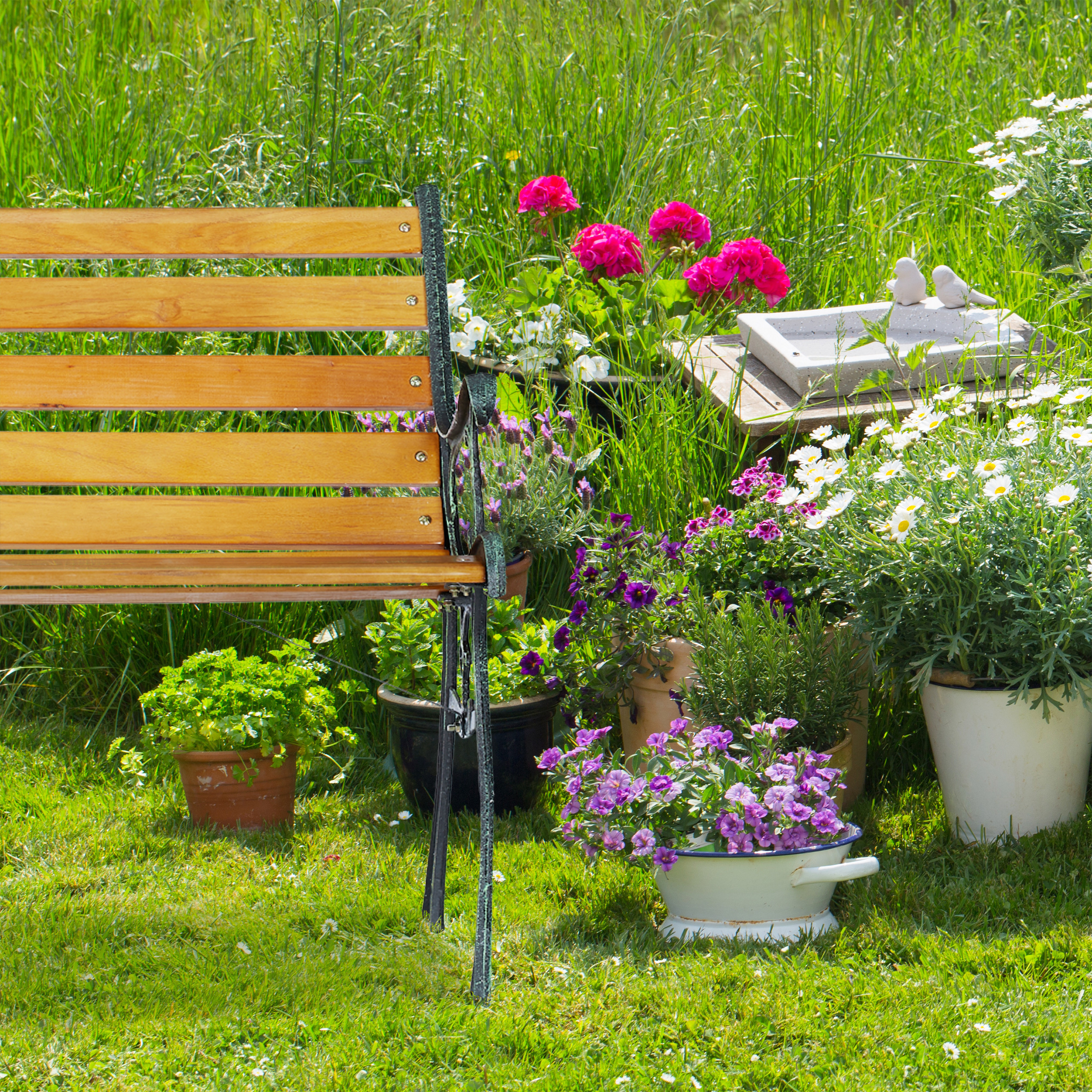Gartenbank Garden Bench Holzbank Parkbank Balkonbank Sitzbank Bank