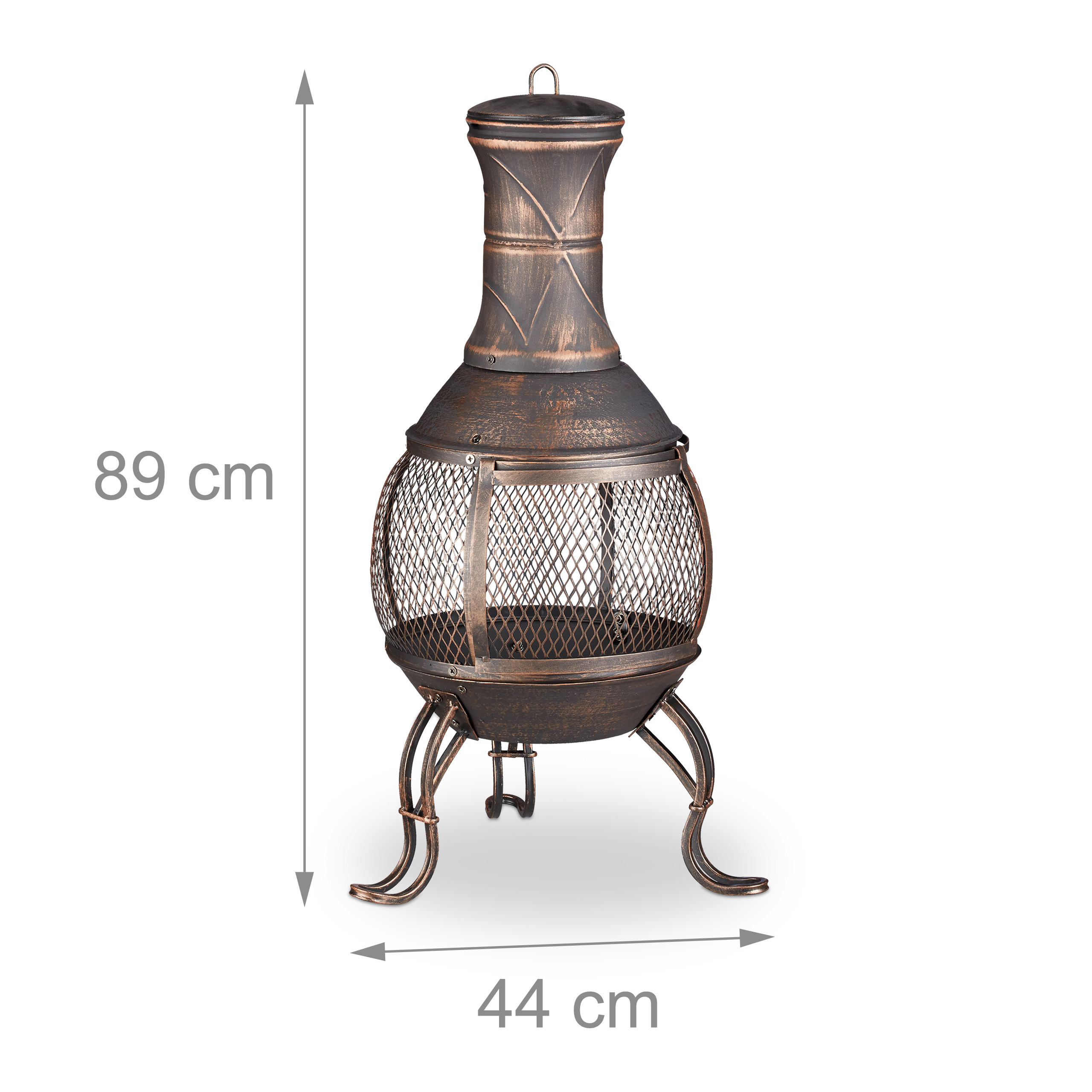 Aztekenofen Chiminea Außenkamin Gartenkamin Terrassenofen Gartenofen
