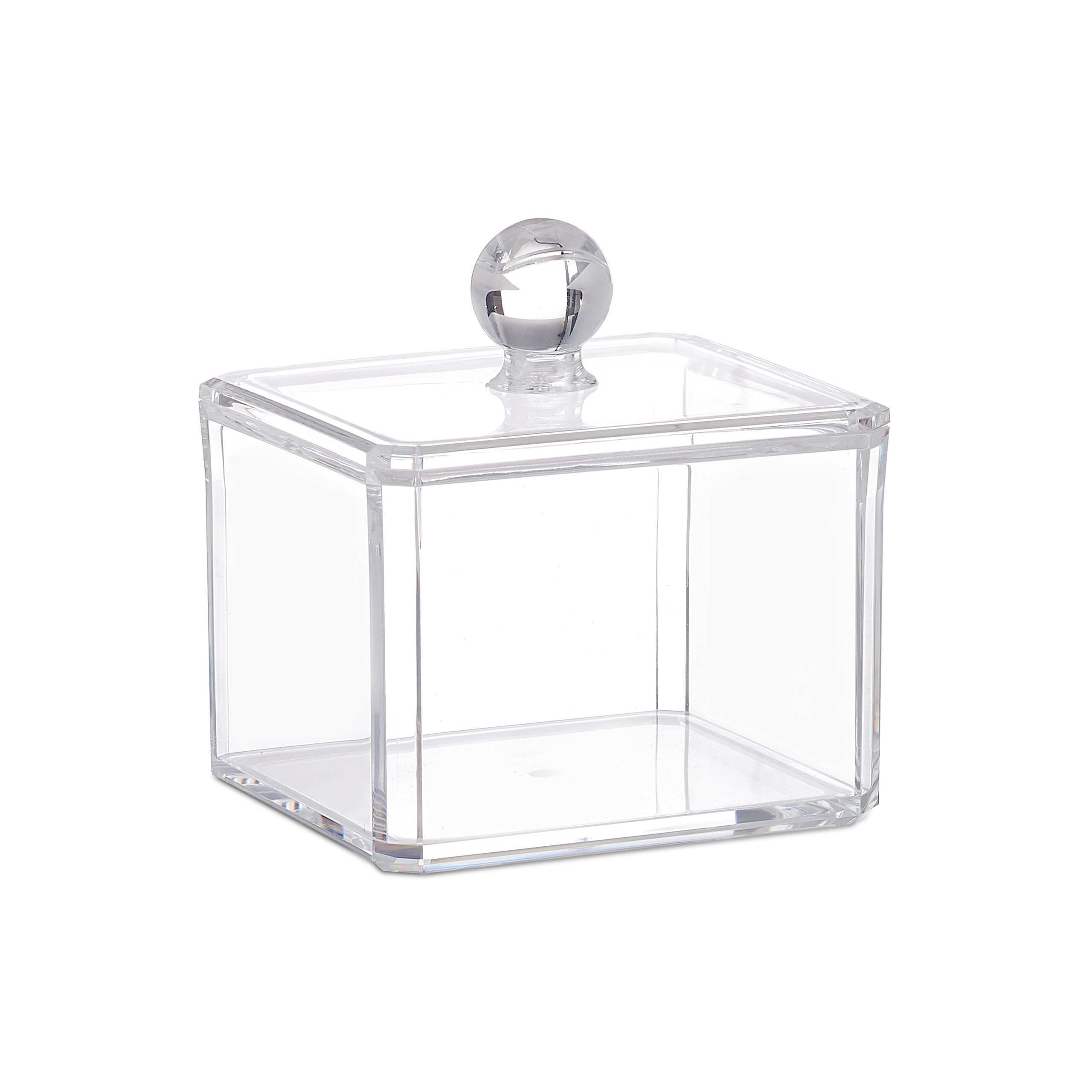 Wattestäbchen Aufbewahrung Wattepads Spender 3er-Set Deckel Behälter